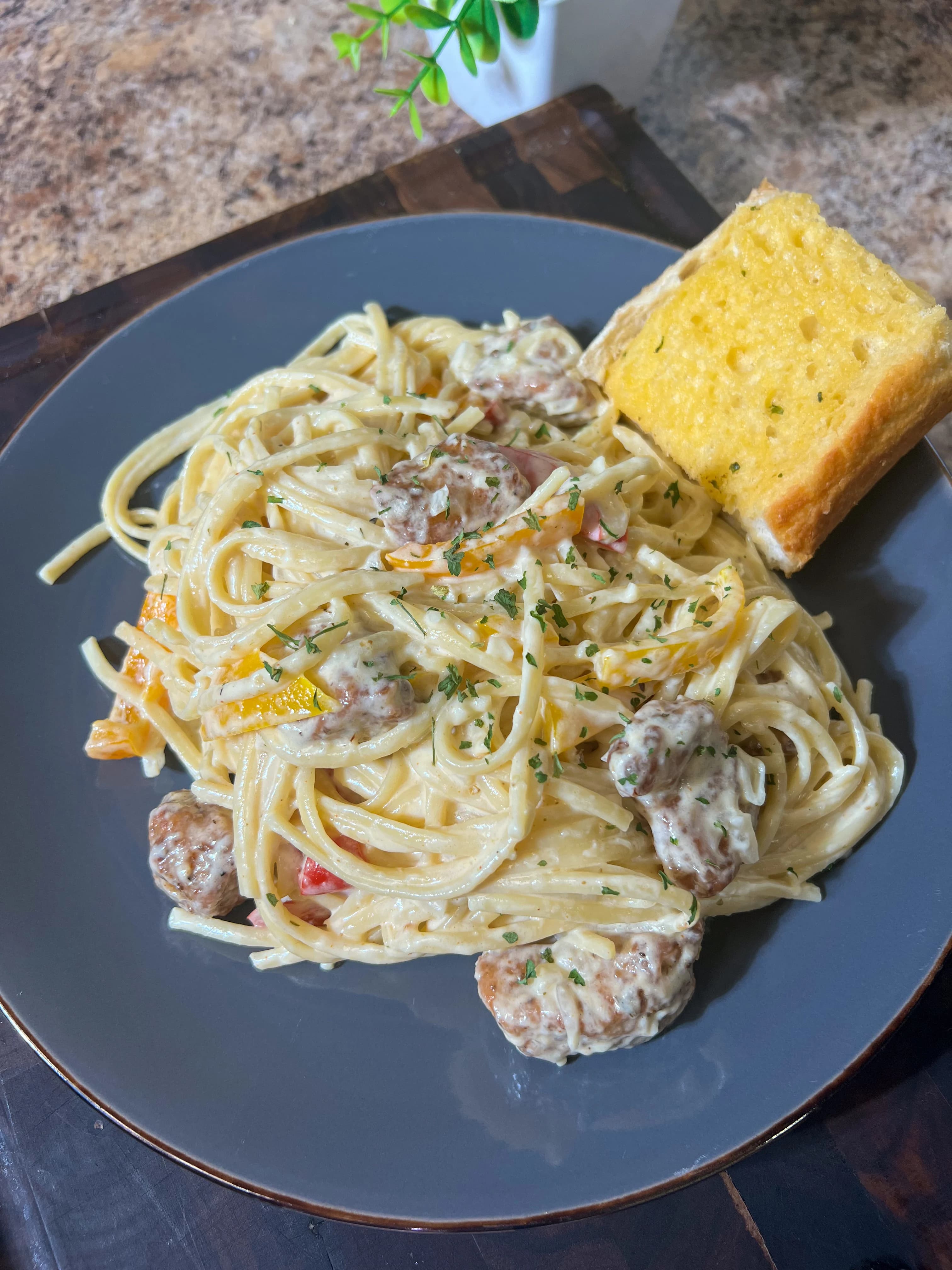 Picture of Creamy Cajun chicken linguini 