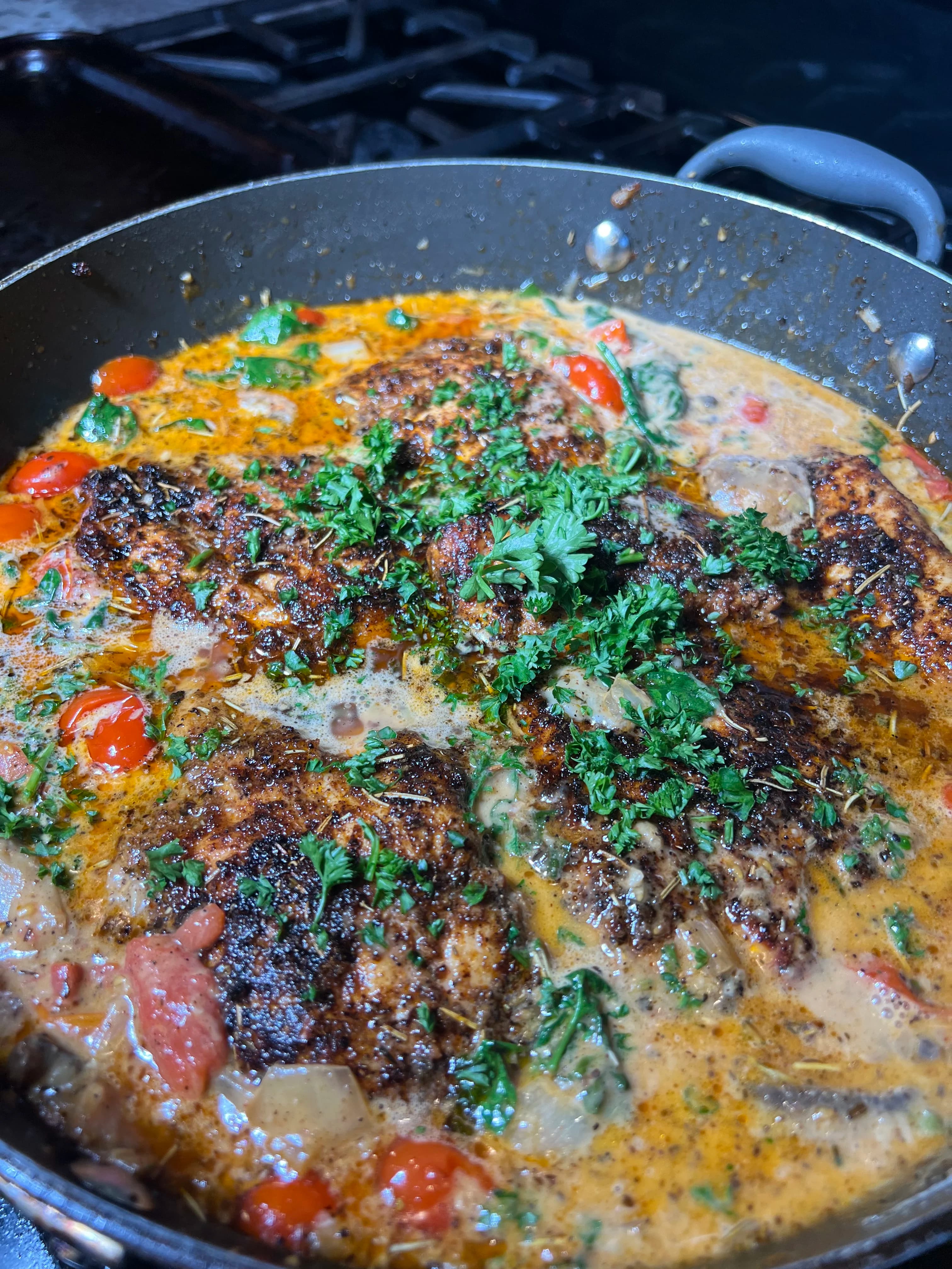 Picture for Tuscan Chicken with Cream Sauce