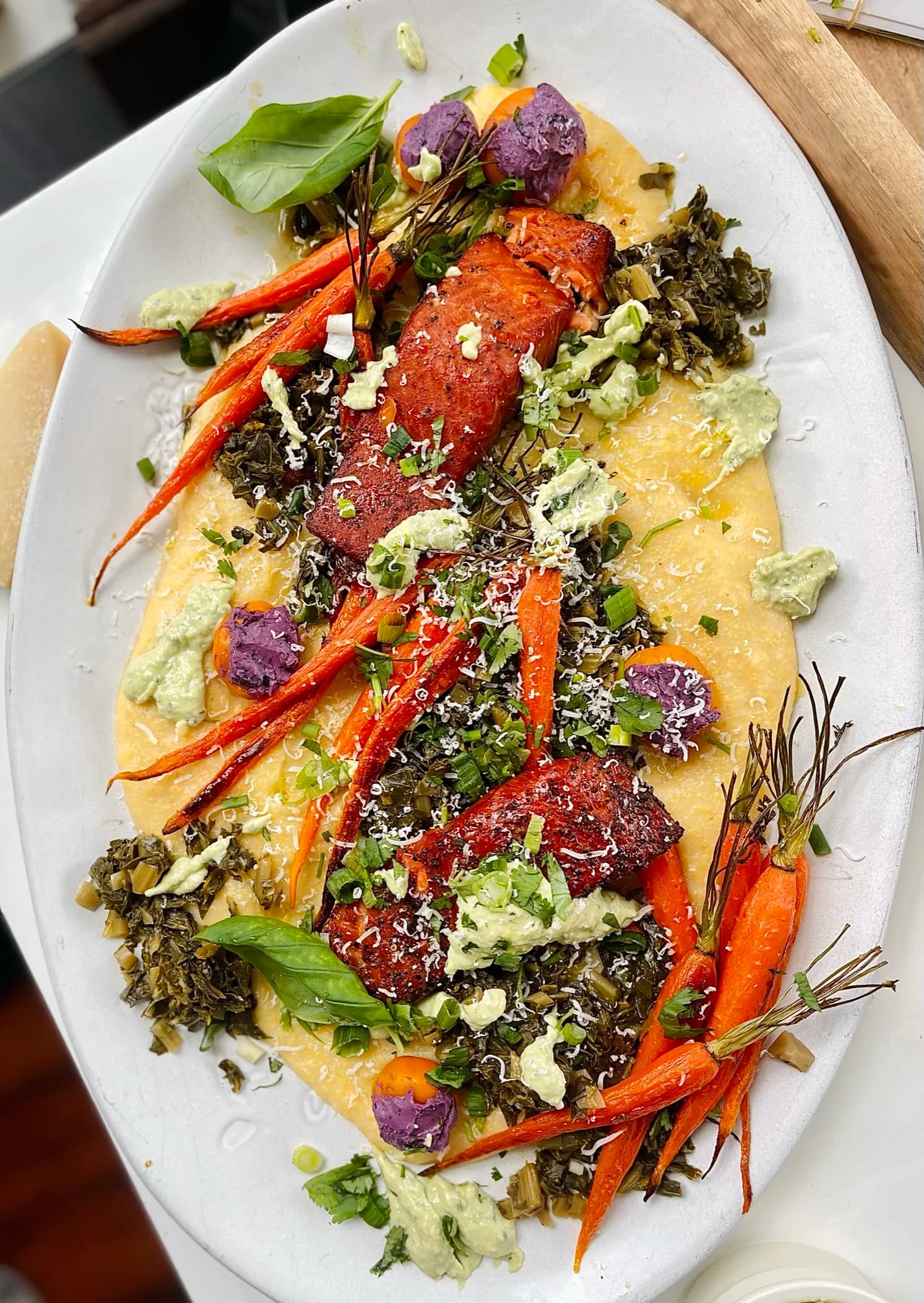 Picture for (Family Style) Smoked Salmon & Polenta Platter
