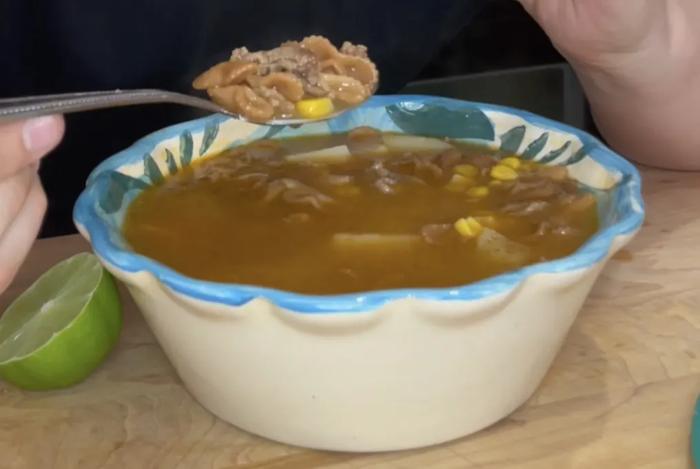 Picture of Sopita con Carne (Mexican Noodle Soup with Meat)