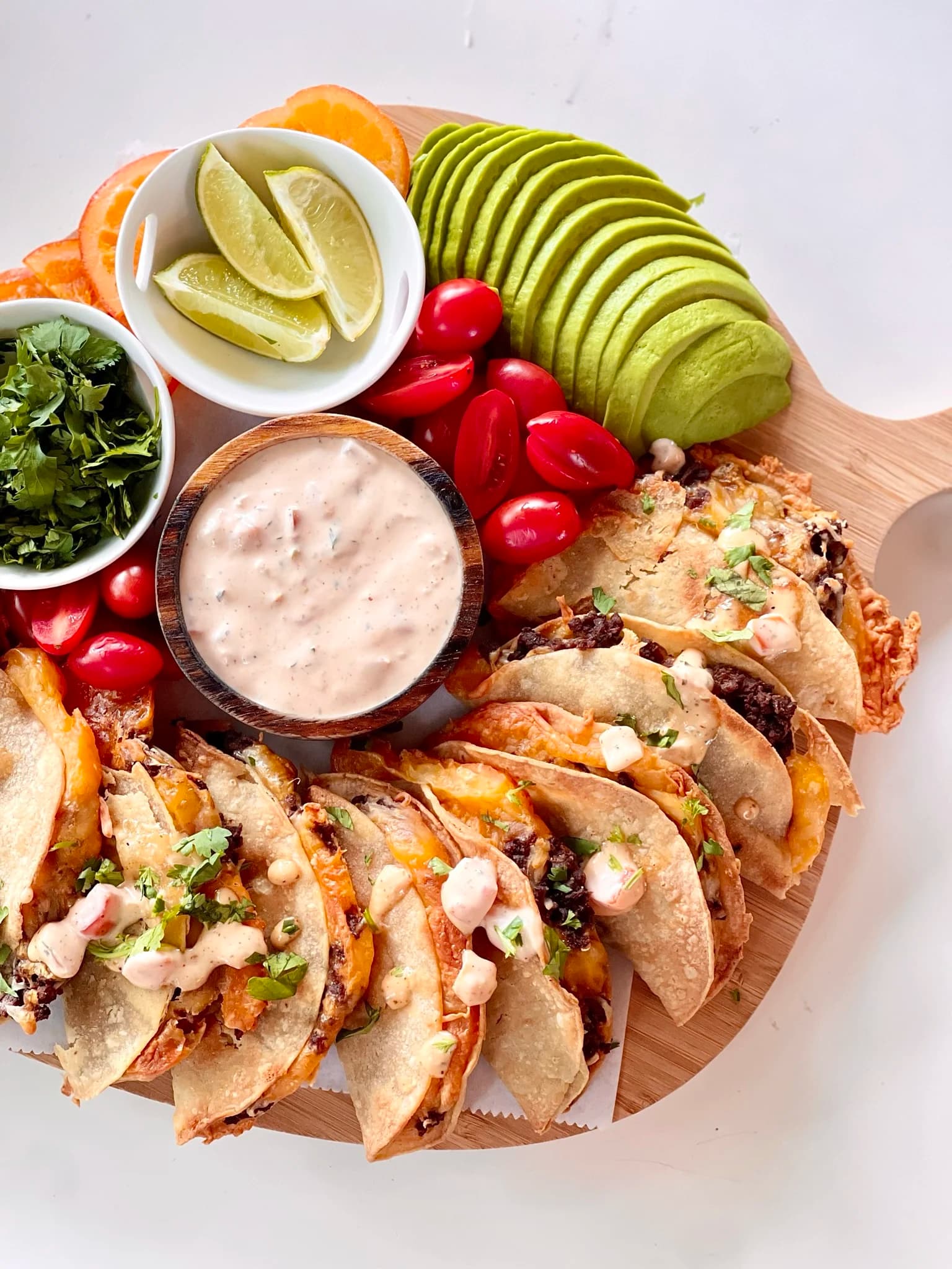 Picture for Crispy Baked "Beef" Tacos with Creamy Bruschetta Salsa