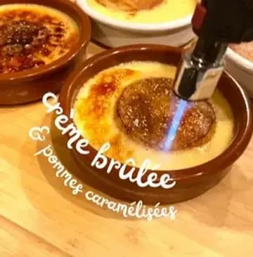 Picture for Crème brûlée & pommes caramélisées