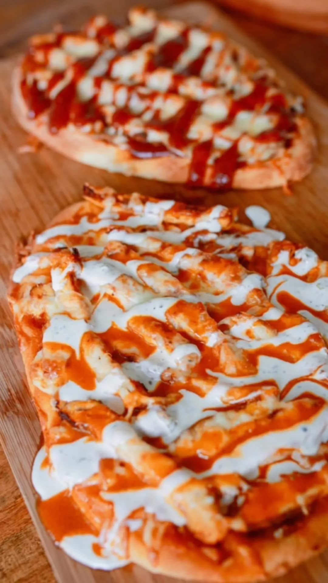Picture for Homemade BBQ + Buffalo Chicken Flatbreads