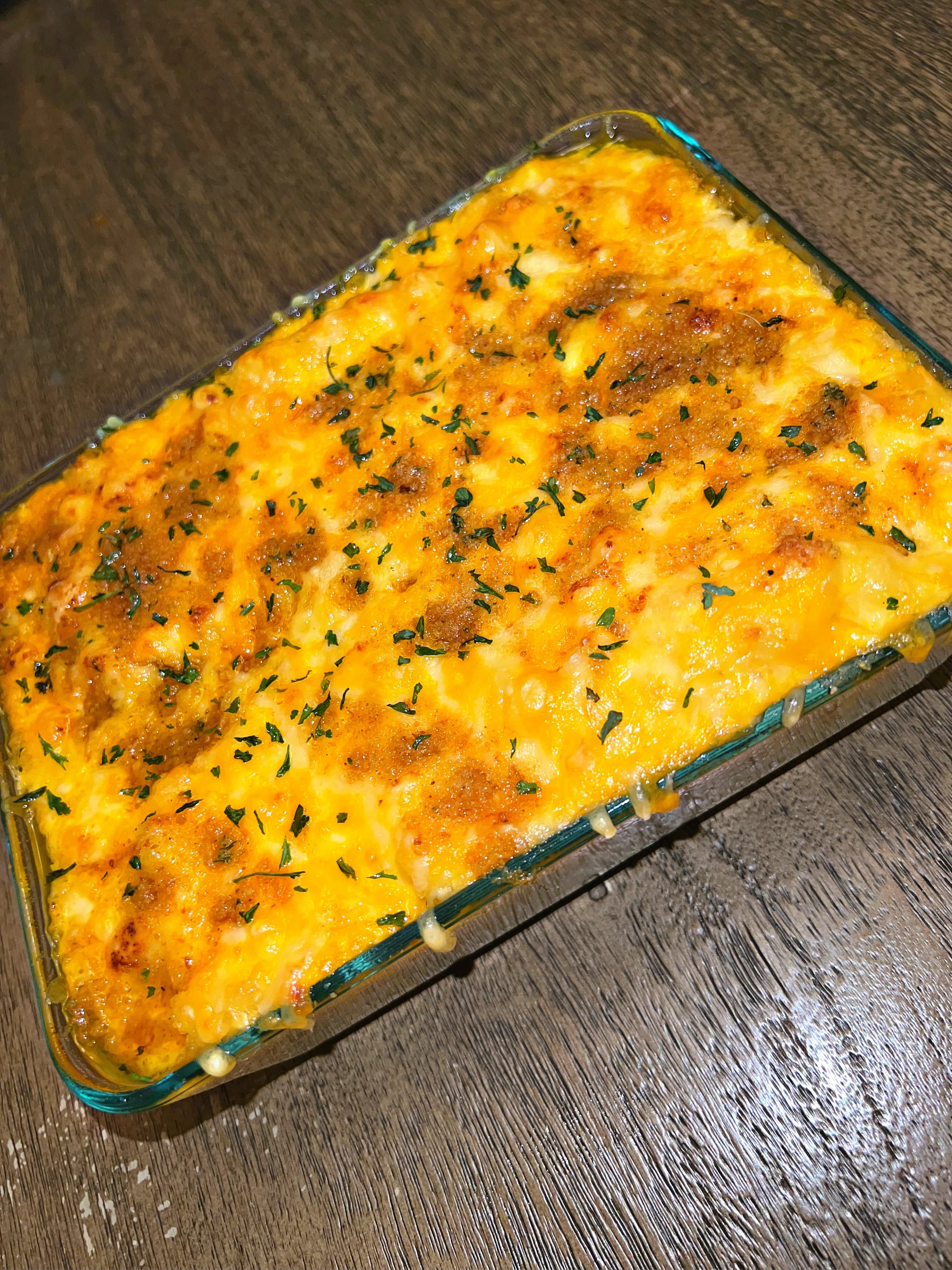 Picture of Three Cheese Baked Mac & Cheese