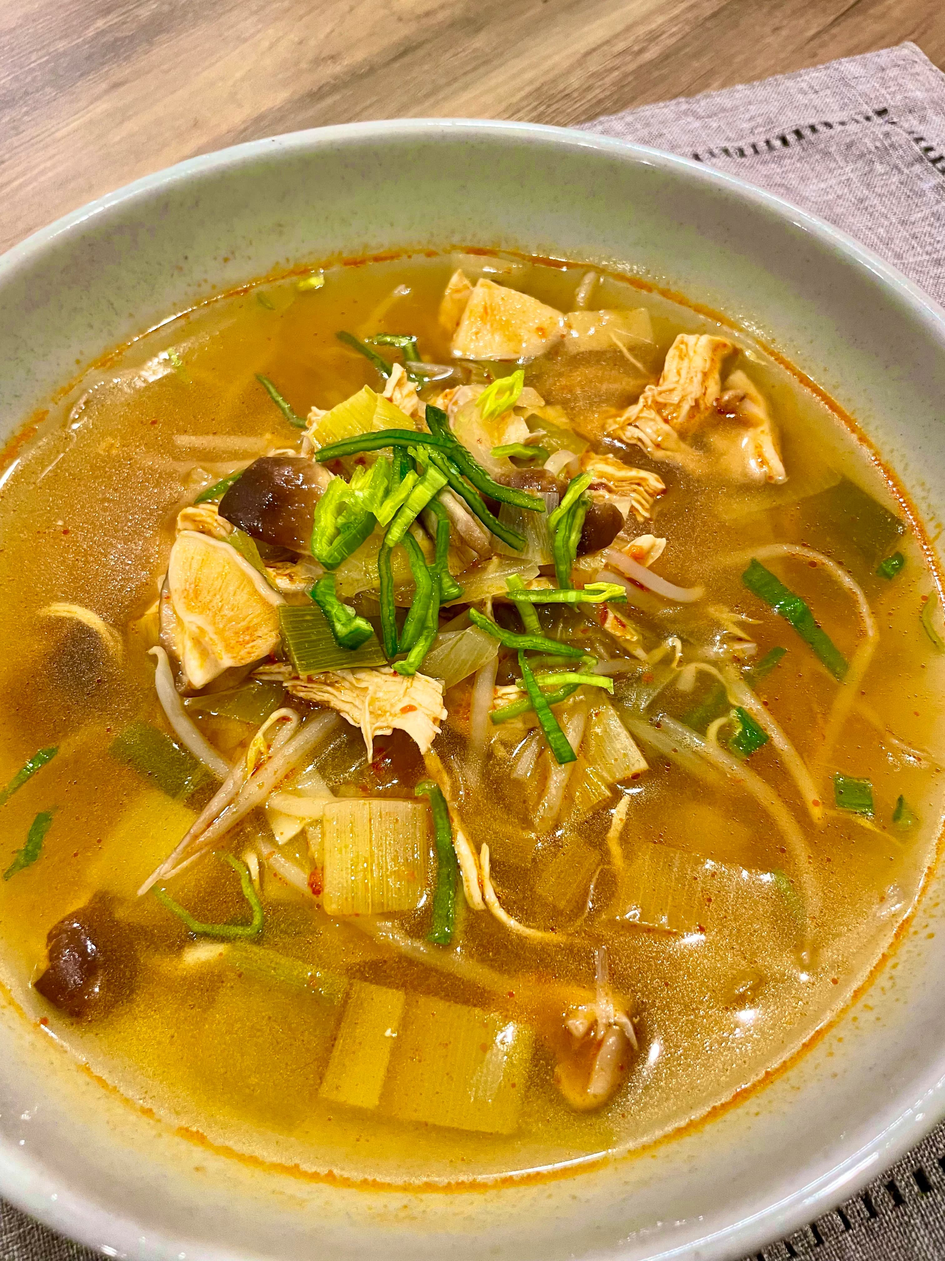 Picture for Korean Spicy Chicken Soup, Dak-gae-jang 닭개장