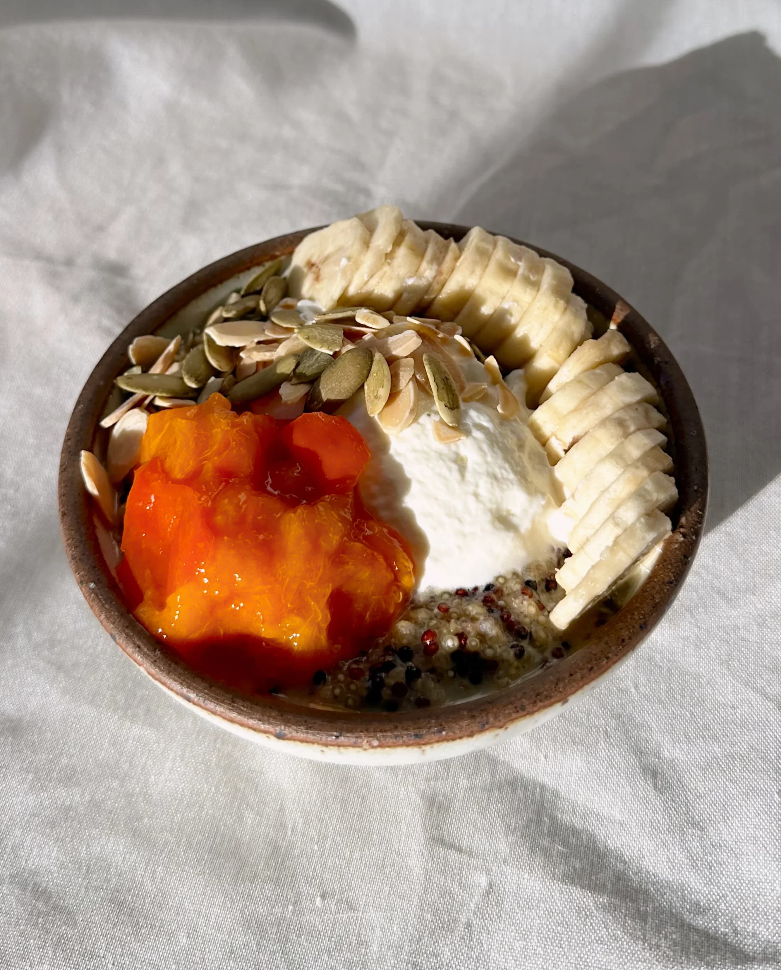 Picture for Quinoa wit Nuts, Fruit, and Greek YOGGGGG