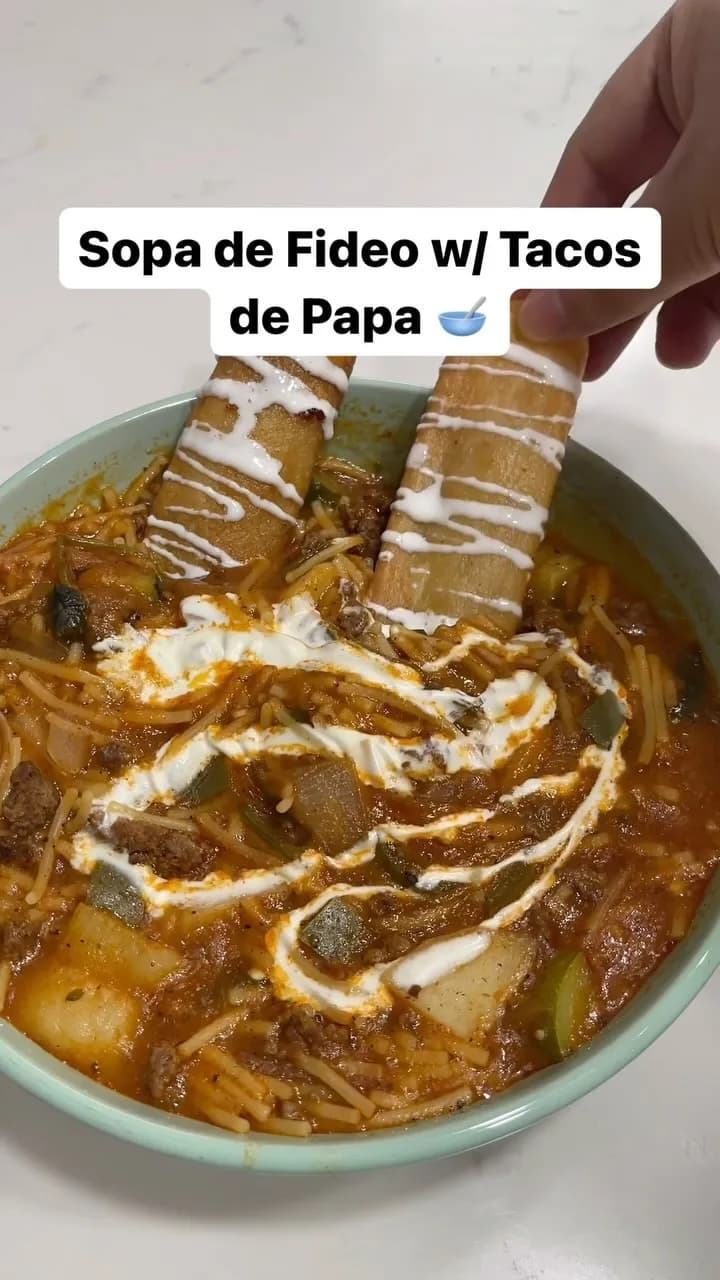 Picture for Sopa de Fideo w/ Ground Beef