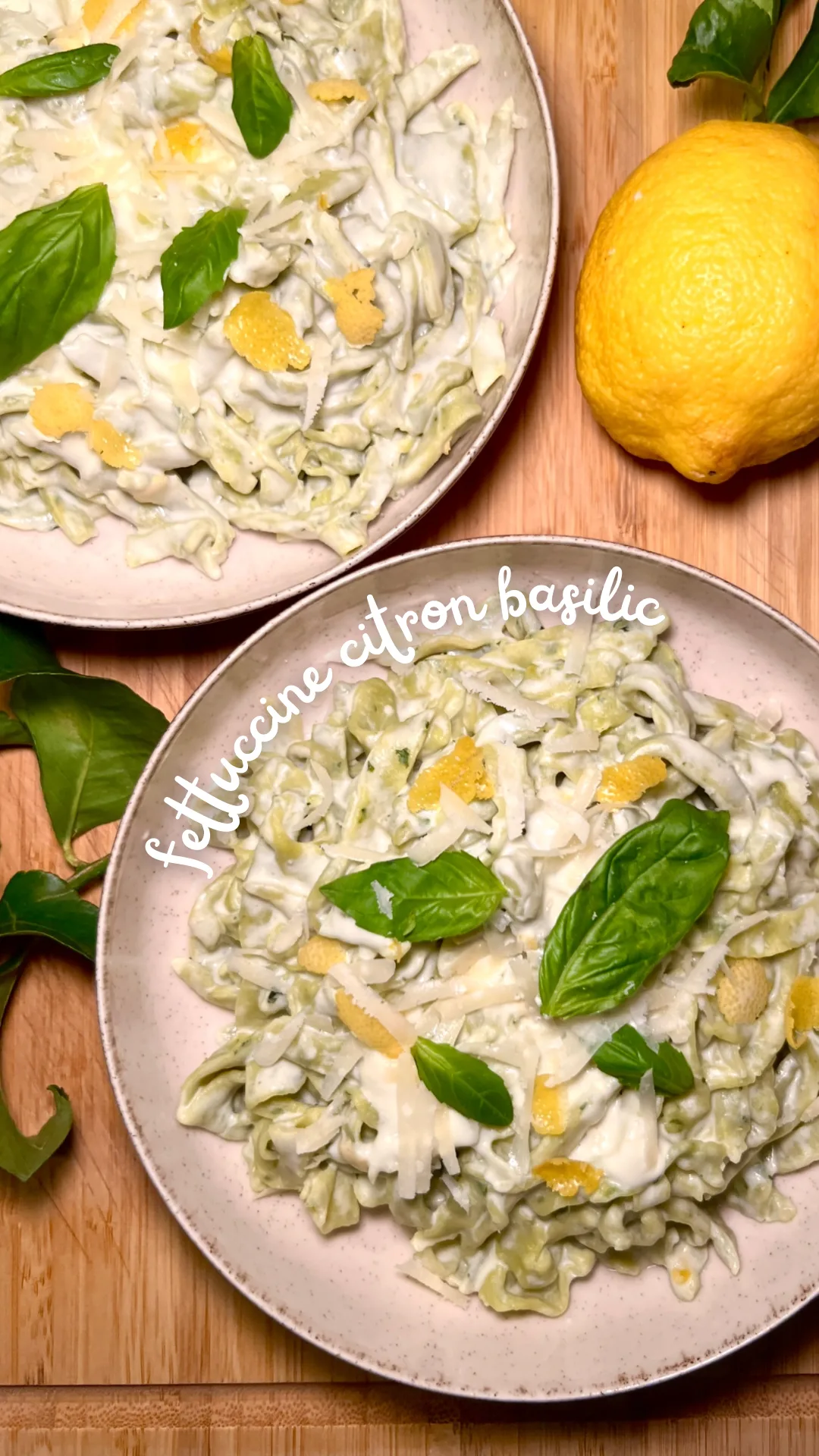 Picture for Fettuccine basilic et sauce citron 