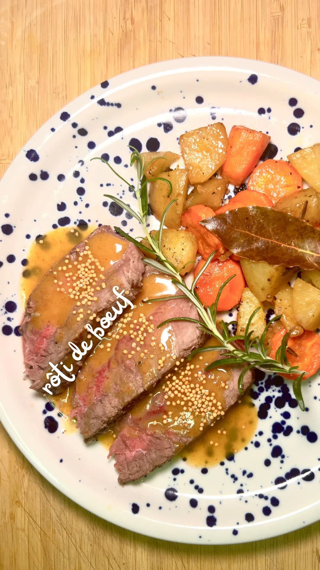Picture for Rôti de bœuf sauce moutarde et miel