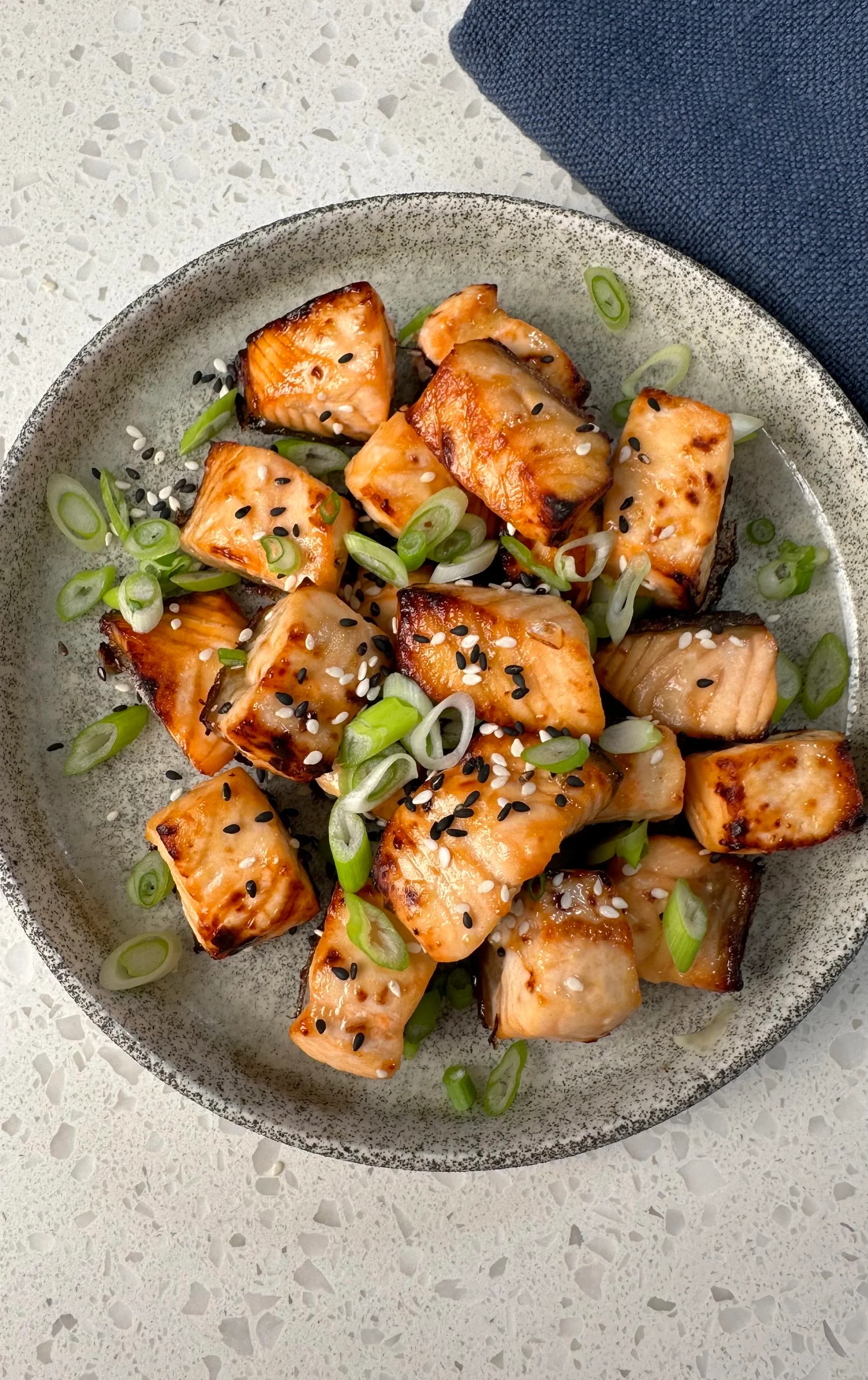 Picture for Miso Sesame Salmon Bites (Air Fryer)