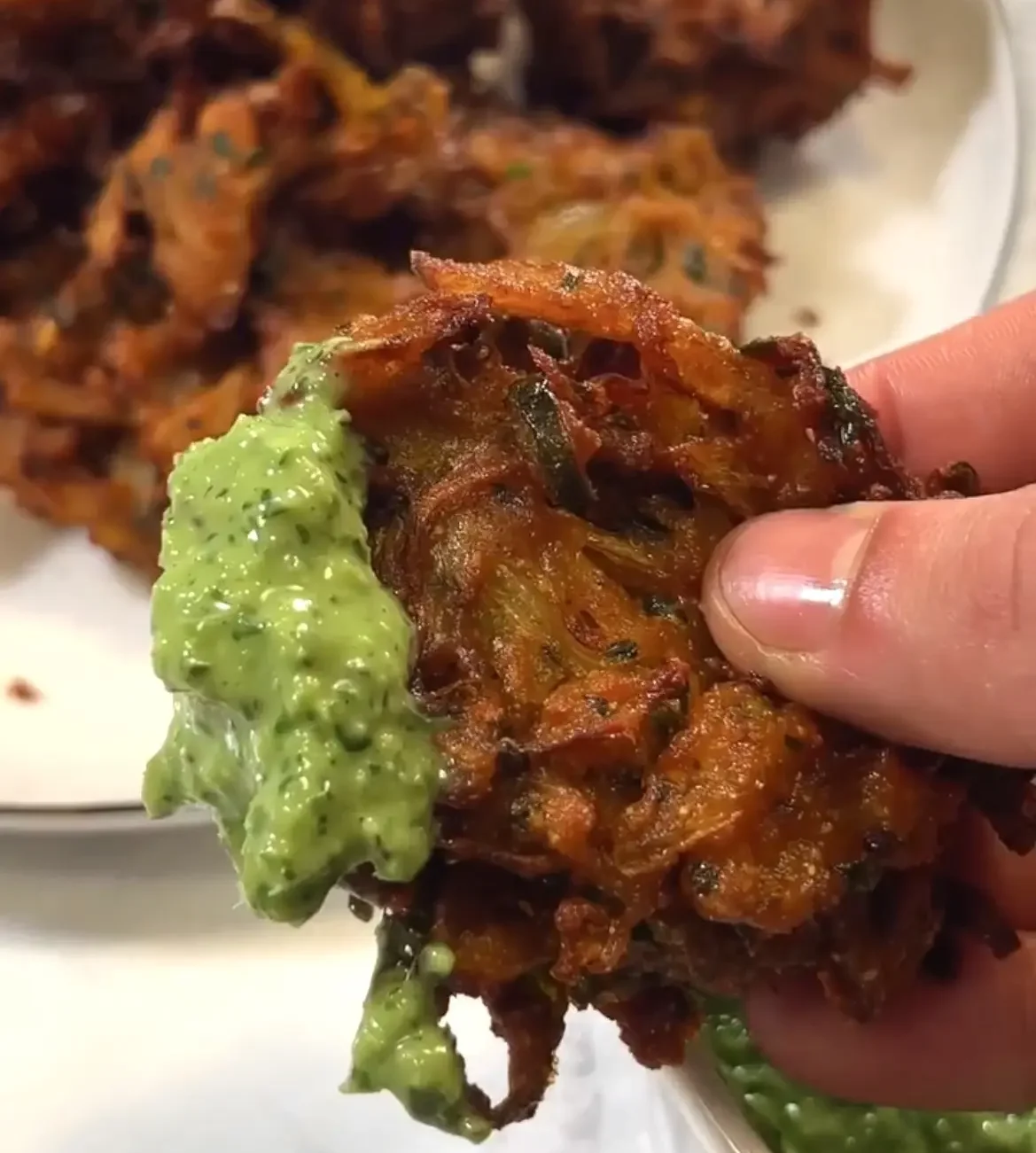 Picture for Onion Bhajis with Chutney Sauce
