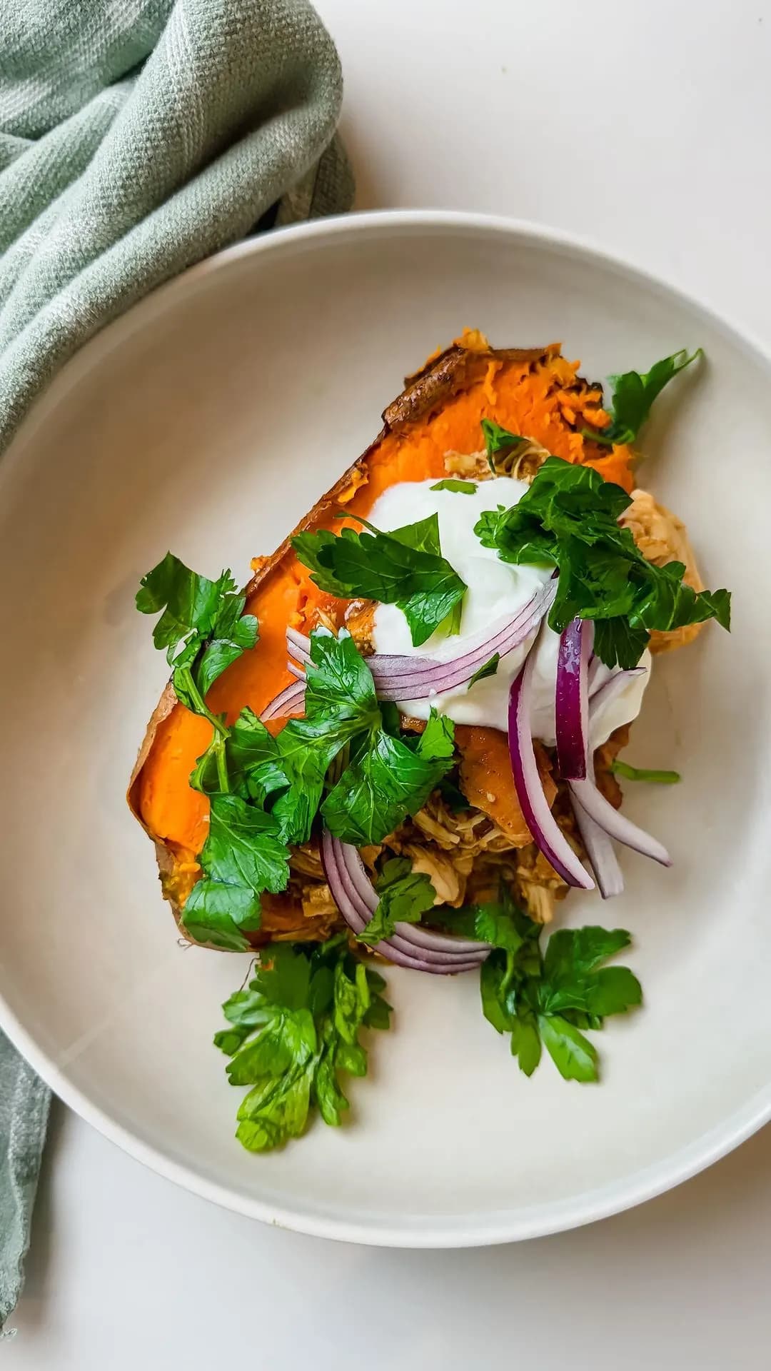 Picture for BBQ Chicken stuffed Sweet potatoes