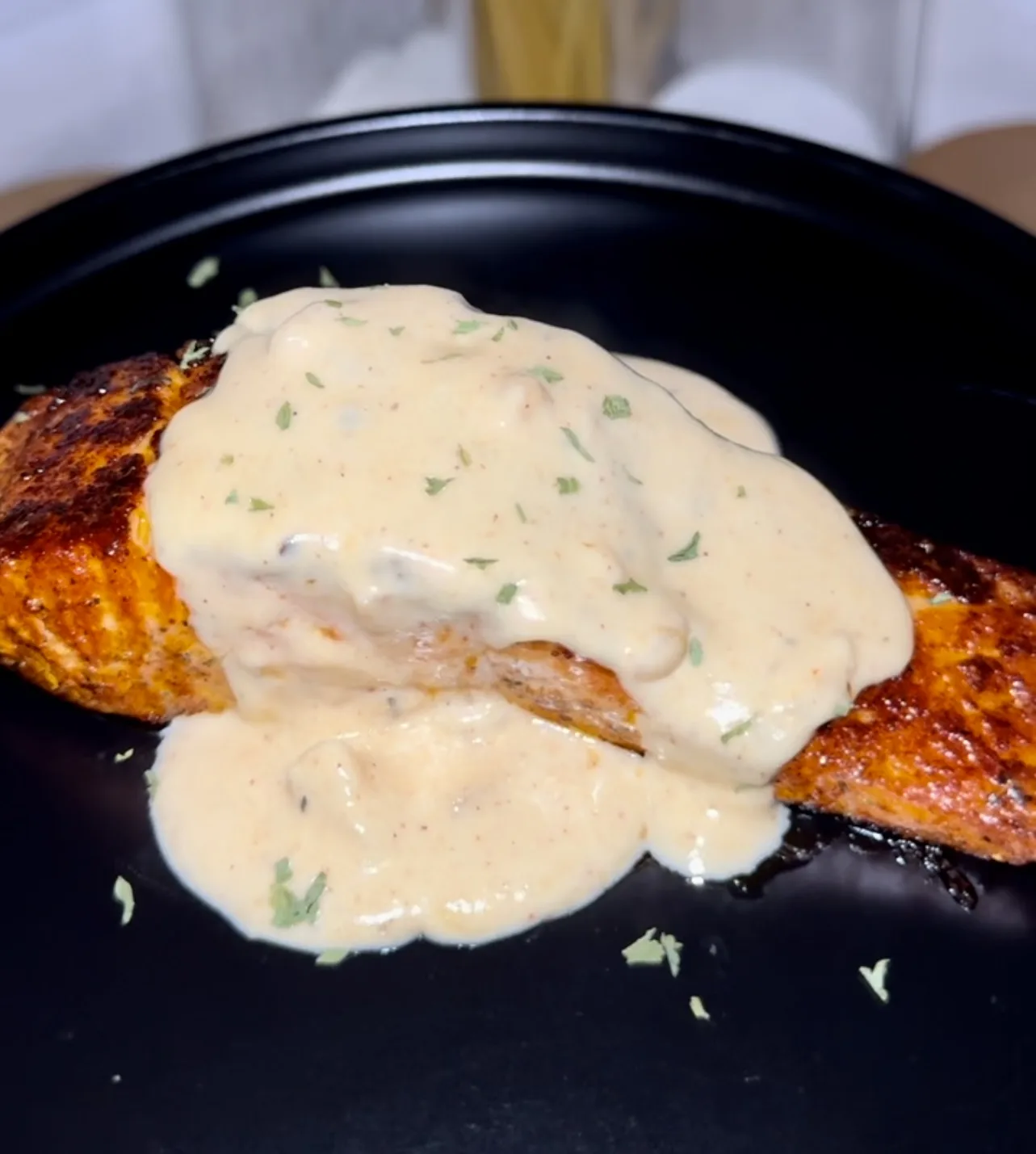 Picture for Blackened Salmon w/ Cream sauce