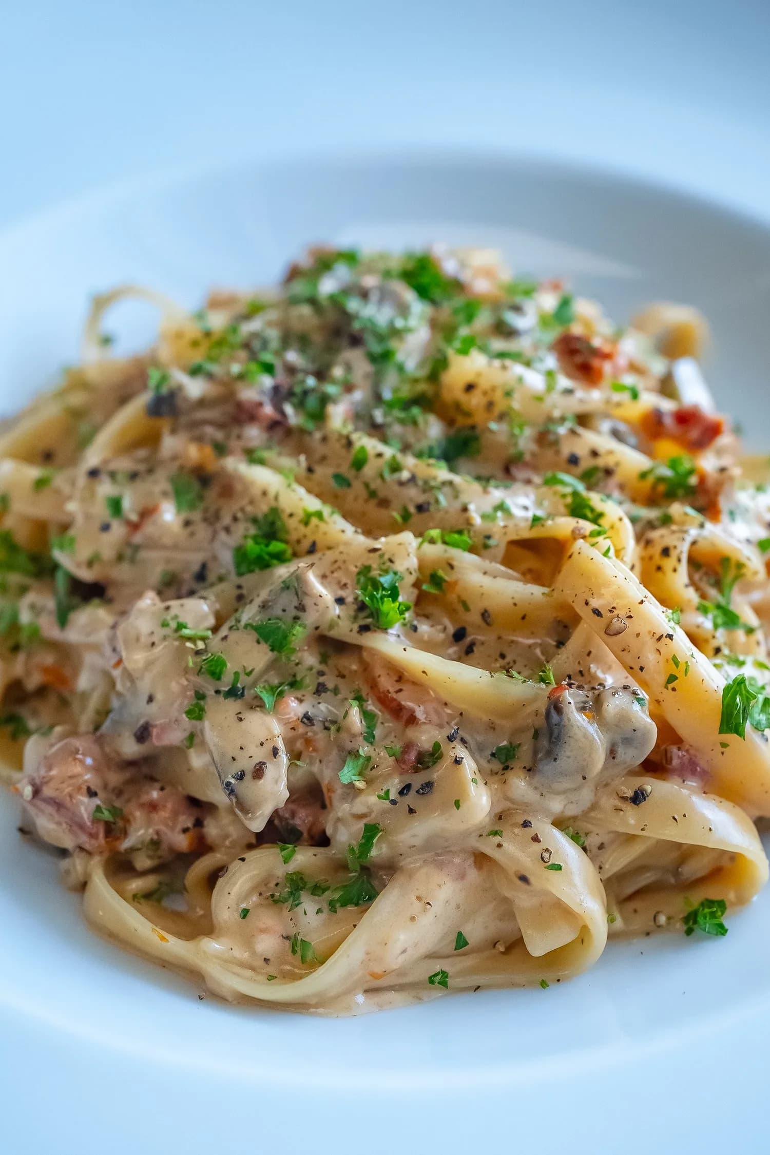 Picture for Creamy Mushroom & Sun-Dried Tomato Fettuccine