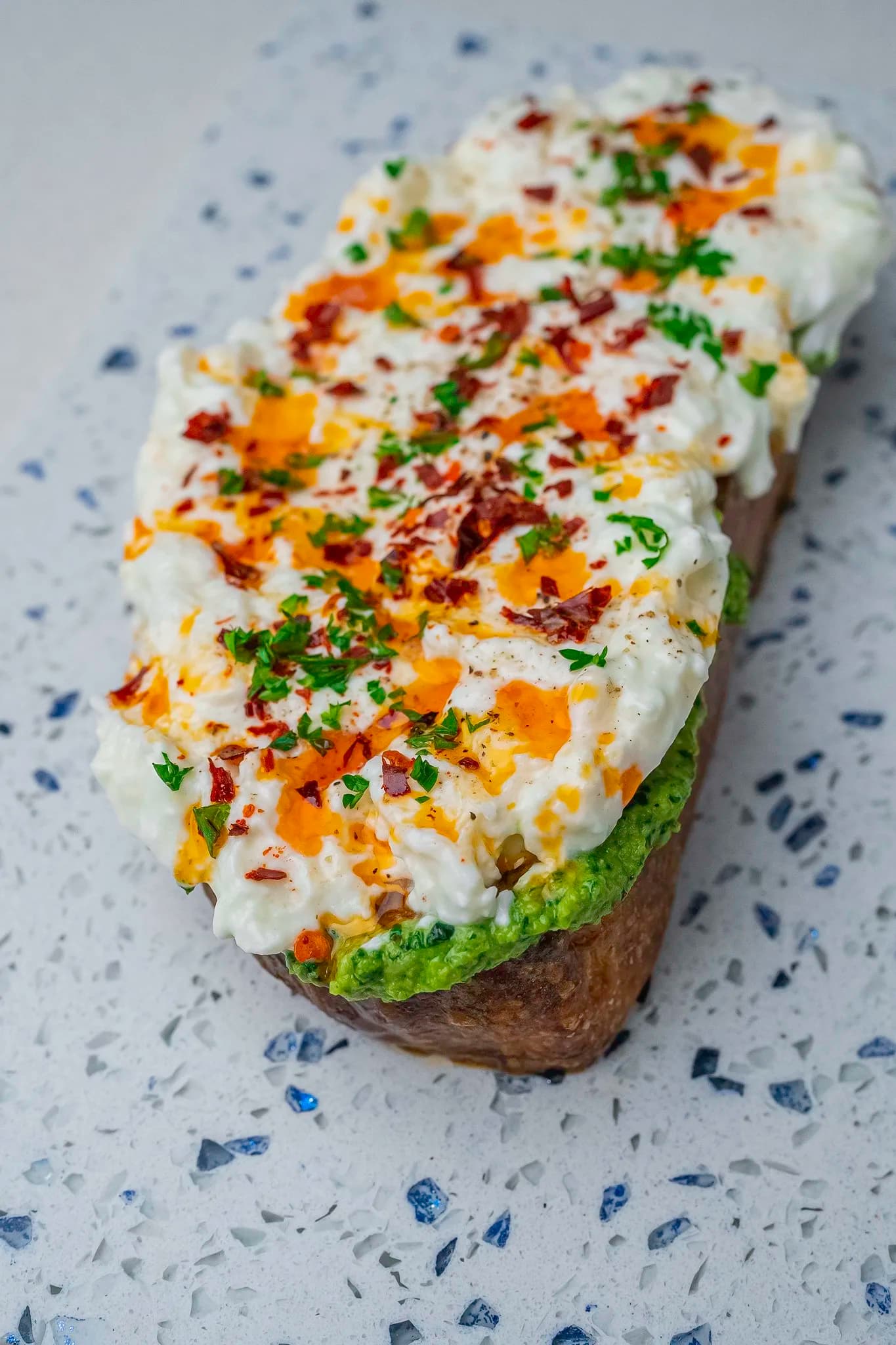 Picture for Olive Pesto & Burrata Toast