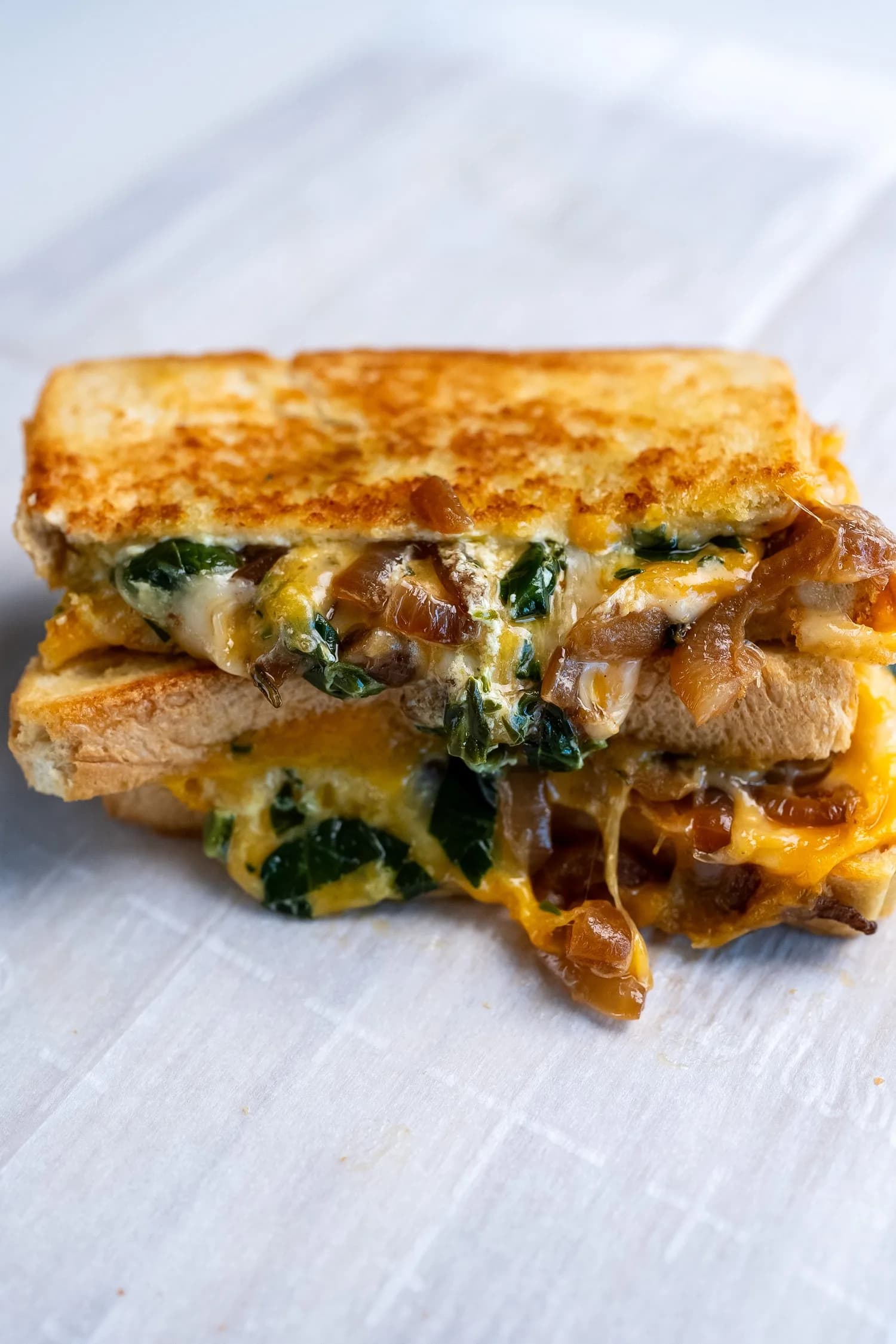 Picture for Caramelized Onion & Spinach Grilled Cheese