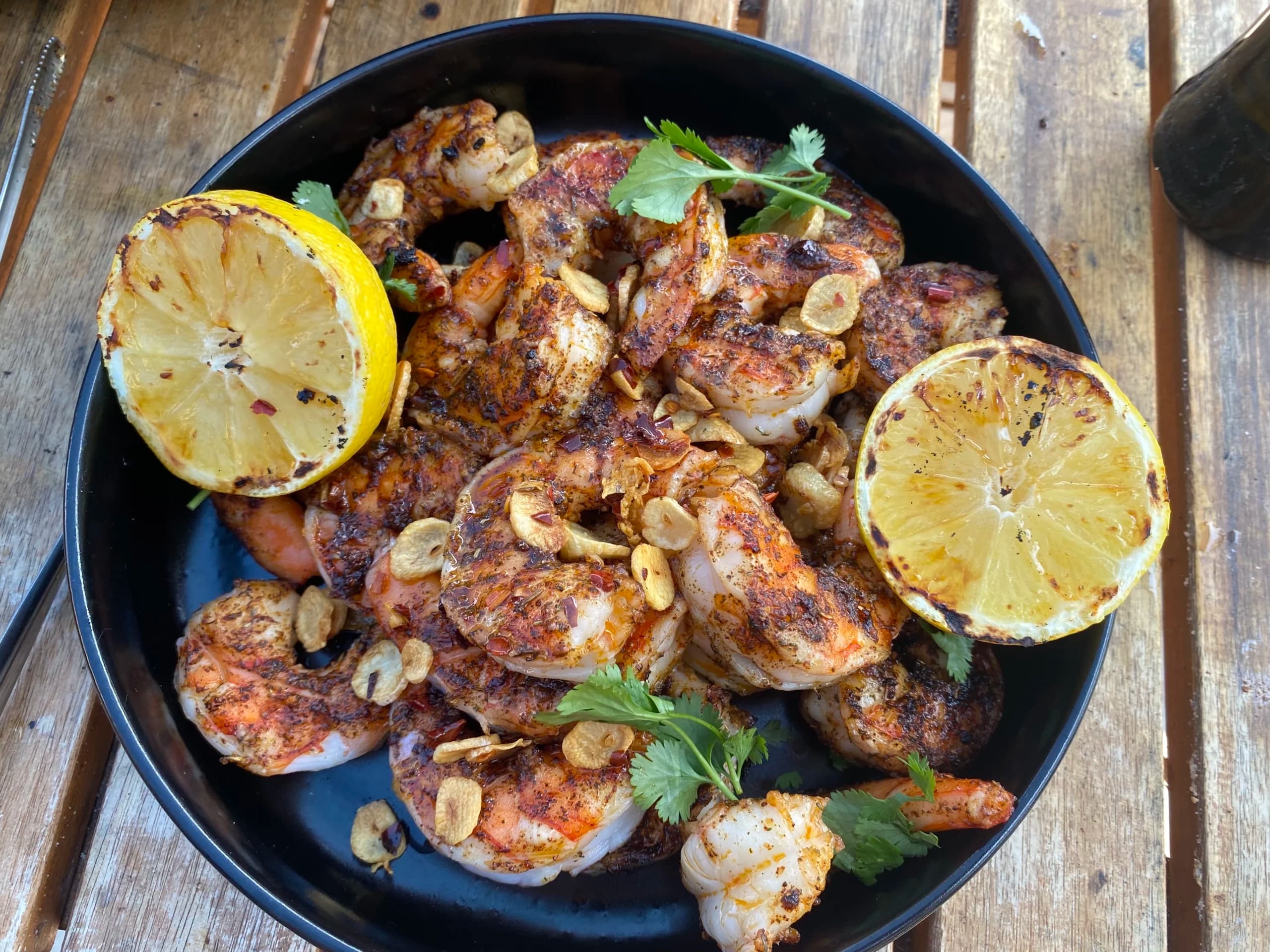 Picture for Grilled Jumbo Shrimp with Crispy Garlic Chips