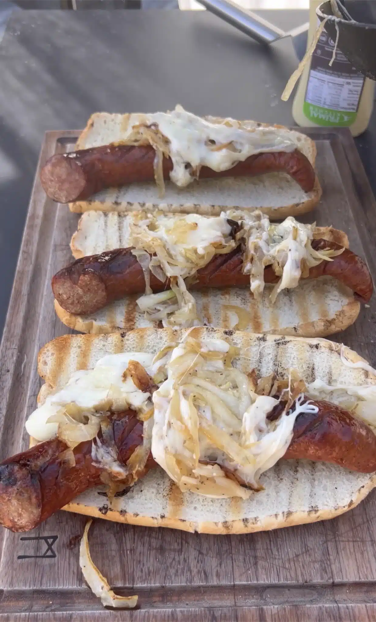 Picture for Grilled Kielbasa Sausage W/ Cheese Loaded Onions