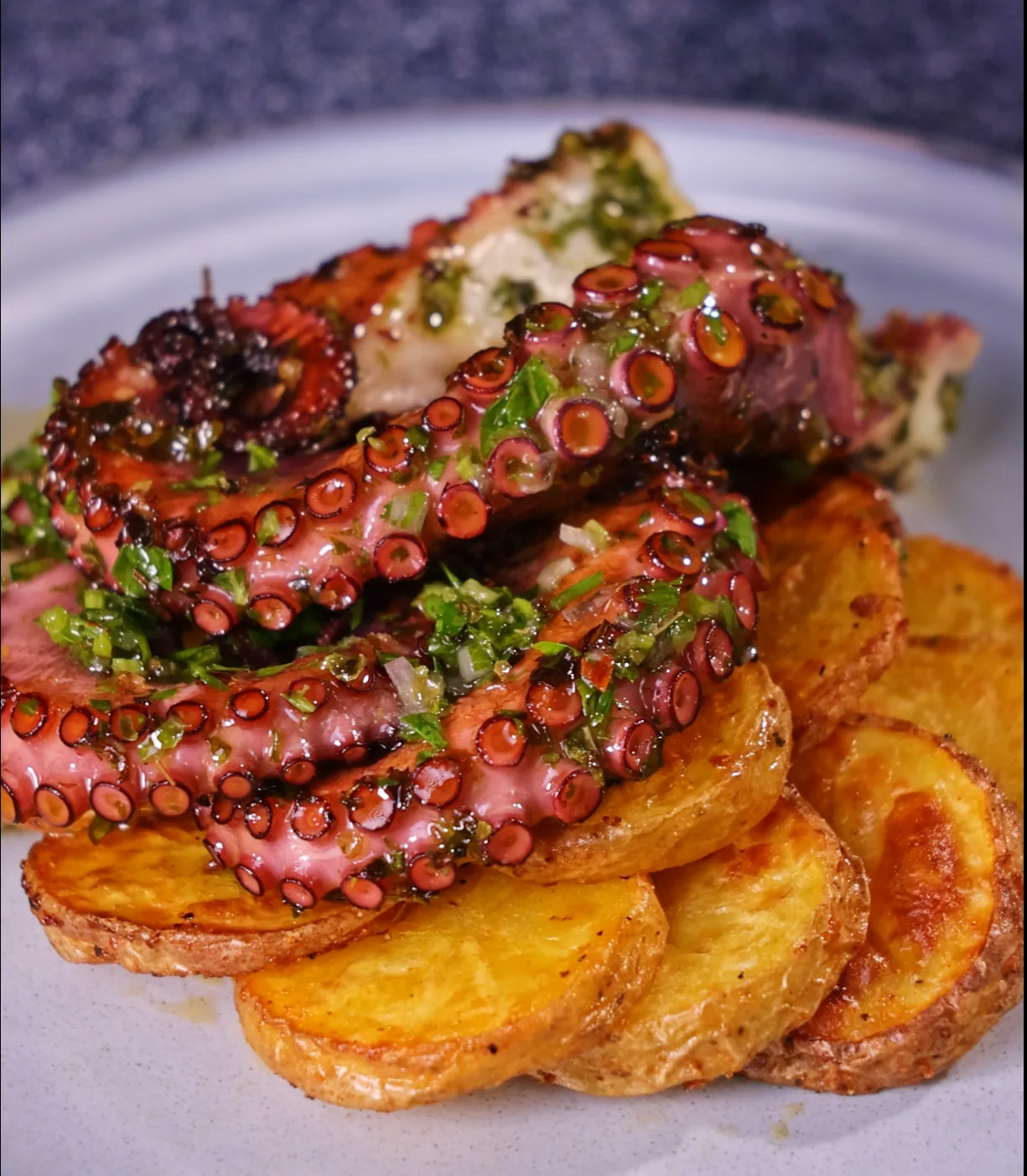 Picture for Grilled Octopus with Chimichurri and Air Fried Crispy Potatoes