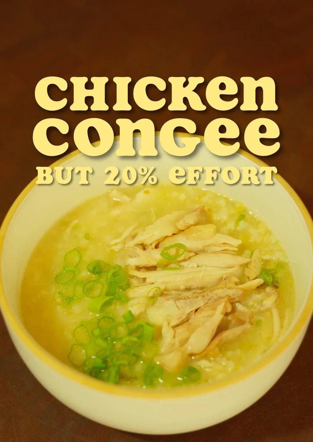 Picture for 80/20: Hearty Rice Cooker Chicken Congee