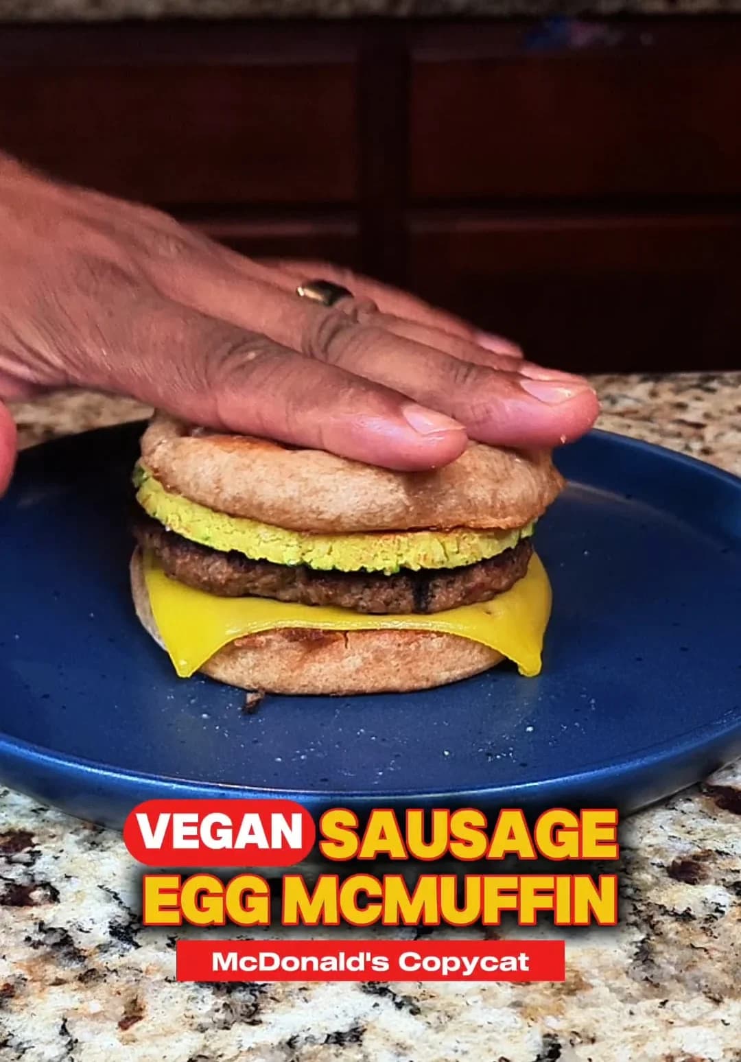 Picture for Vegan Sausage Egg Mcmuffin (McDonald's Copycat)
