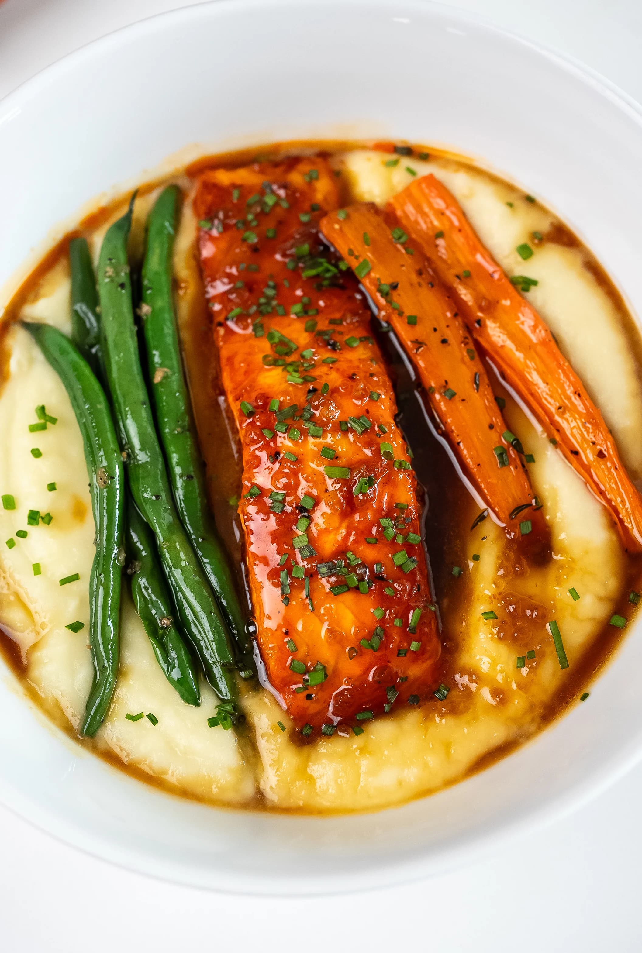 Picture for Honey Bourbon Glazed Salmon & Mashed Potatoes