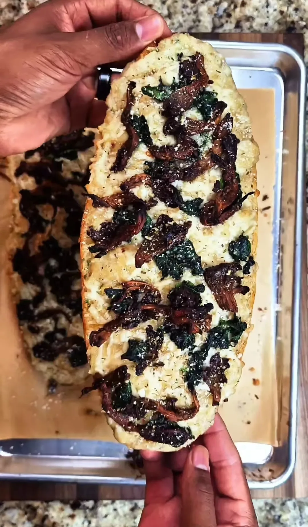 Picture for Vegan Mushroom Alfredo French Bread Pizzas 
