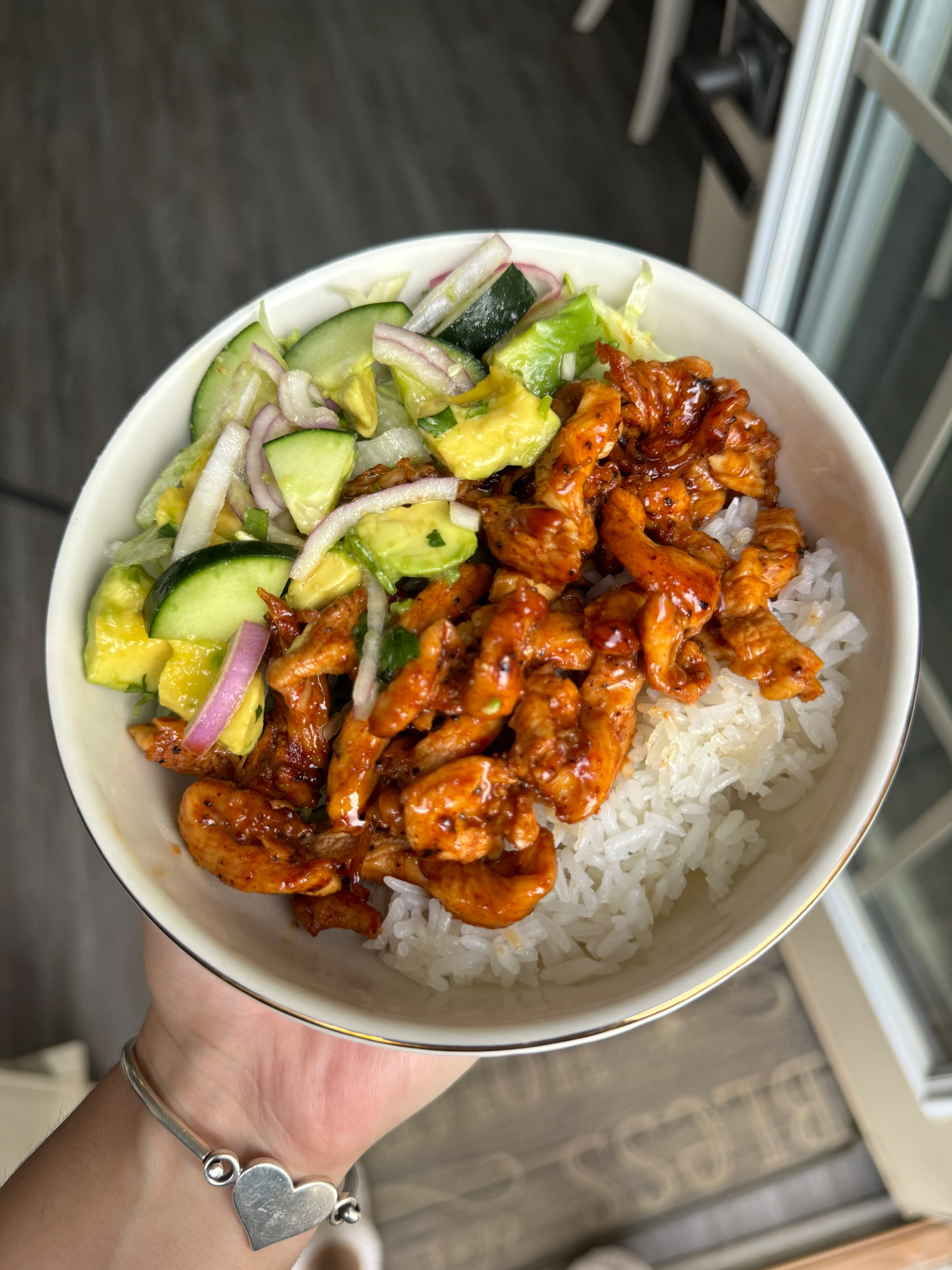 Picture for Honey-Lime Chicken with Cucumber & Avocado Salad
