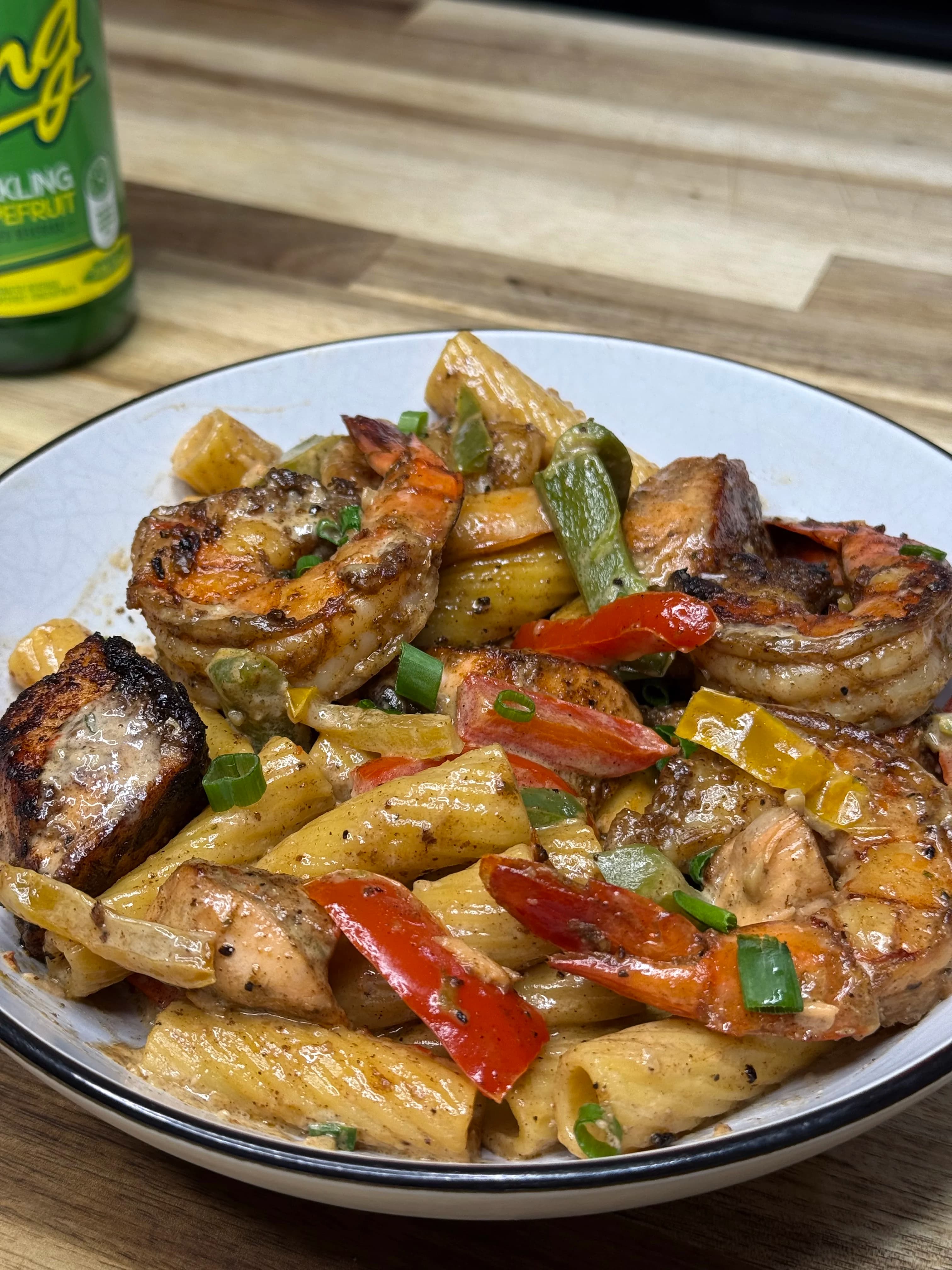 Picture for Salmon and Shrimp Rasta Pasta