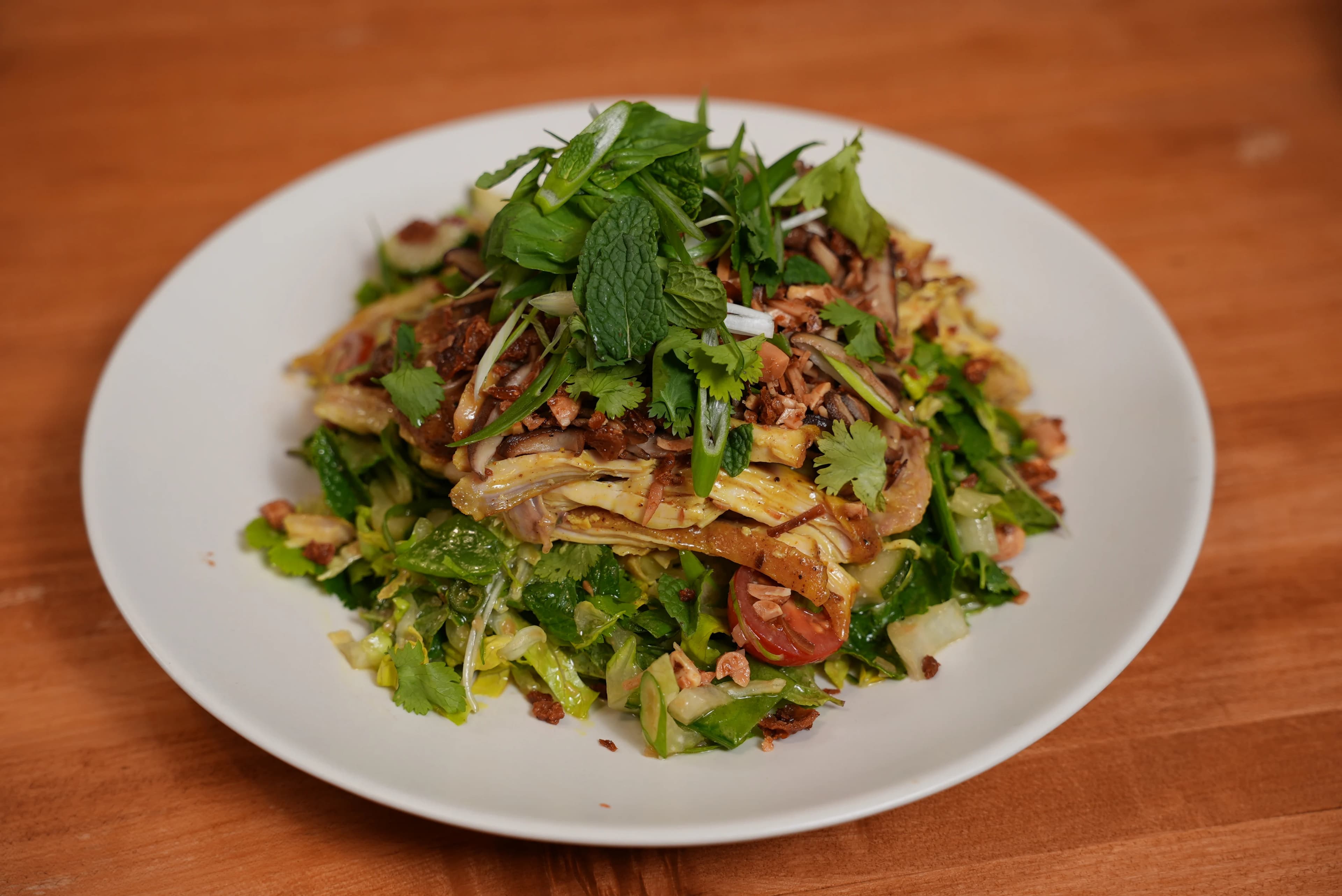 Picture for Crispy Skin Chicken Salad with Miso Vinaigrette
