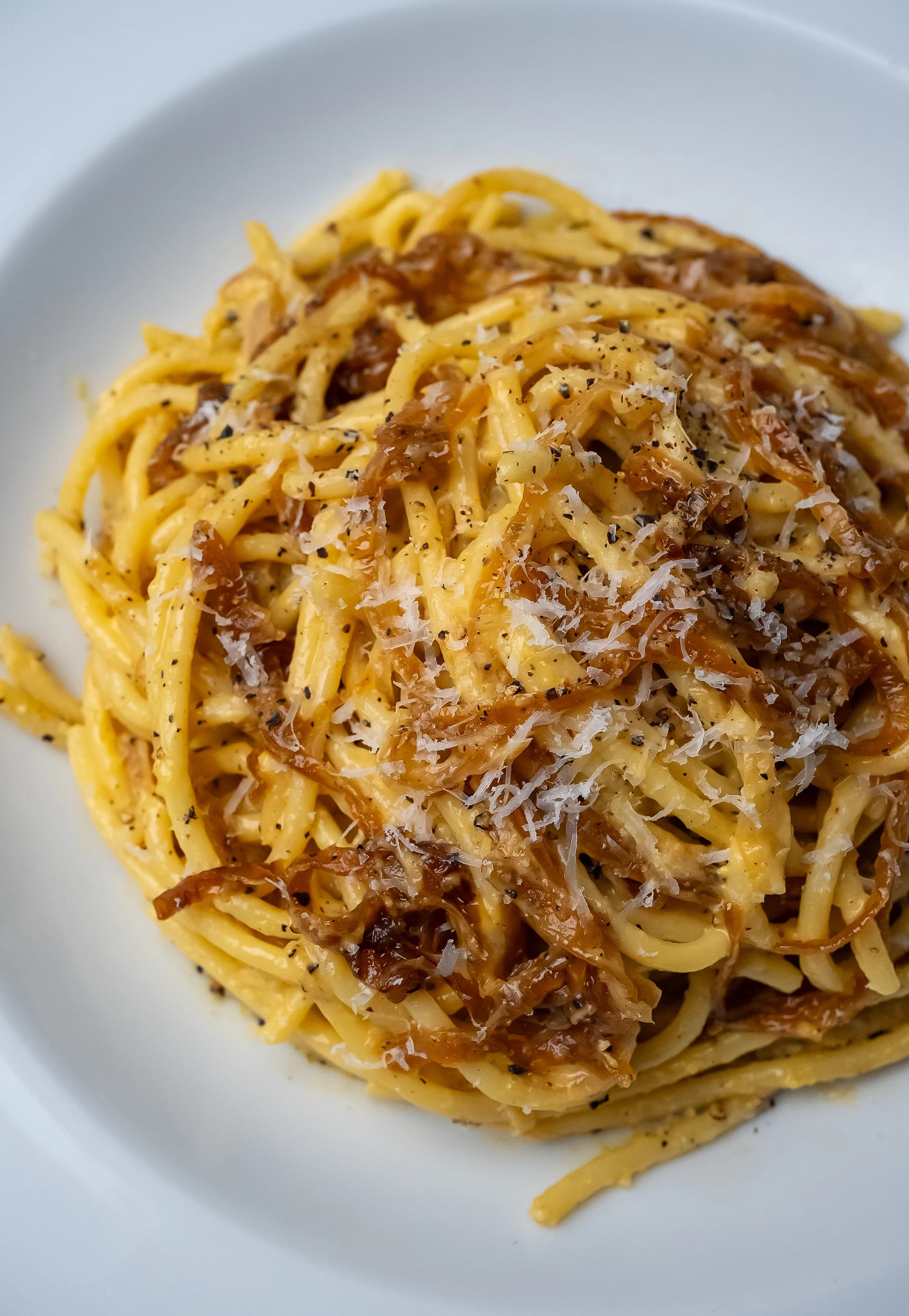 Picture for Spaghetti with Caramelized Onions-Carbonara Style