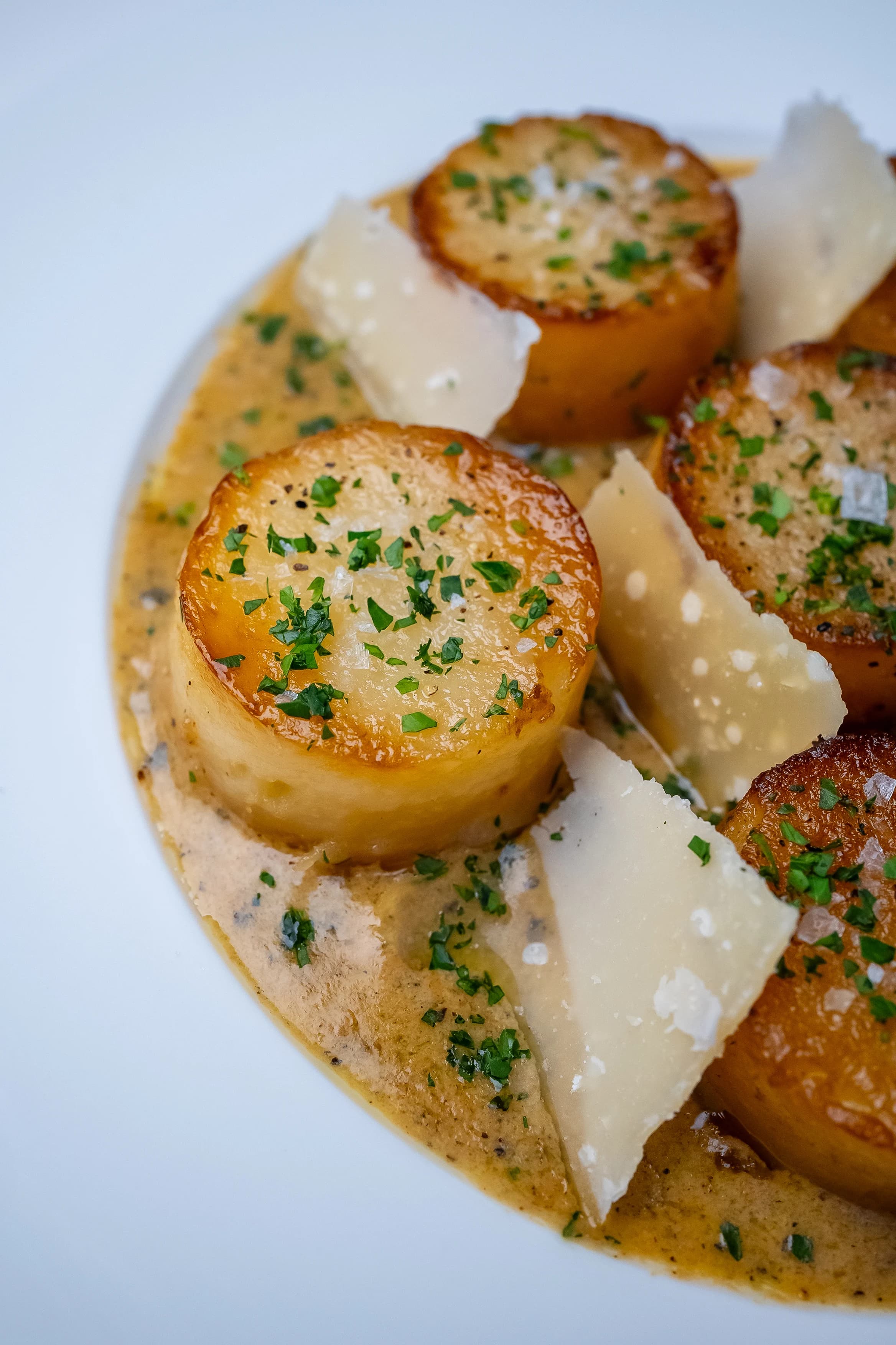 Picture for Fondant Potatoes with Cacio e Pepe Sauce