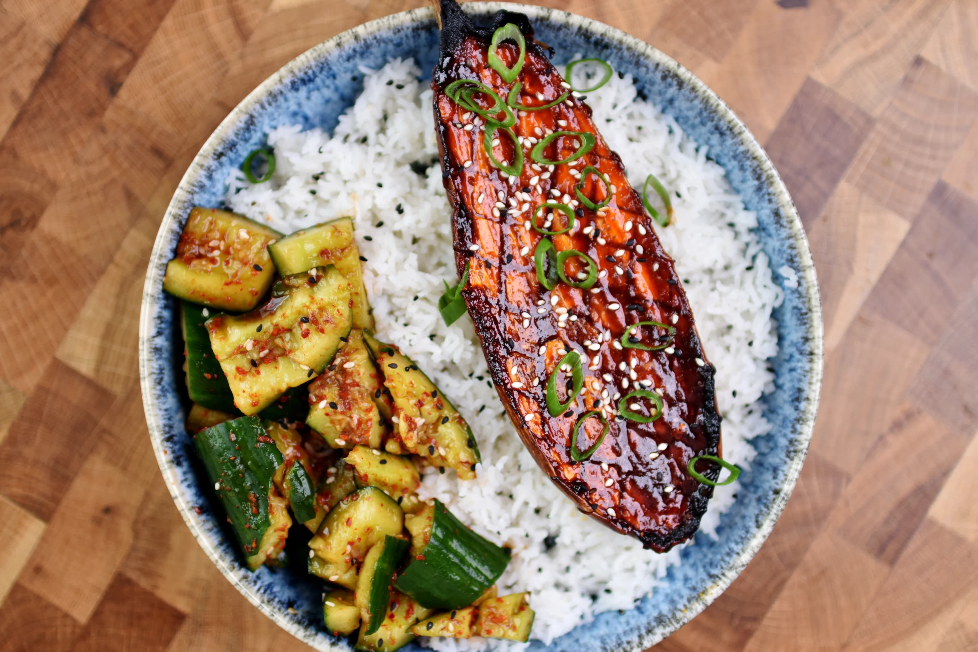 Picture for Gochujang Eggplant & Smashed Cucumber Salad