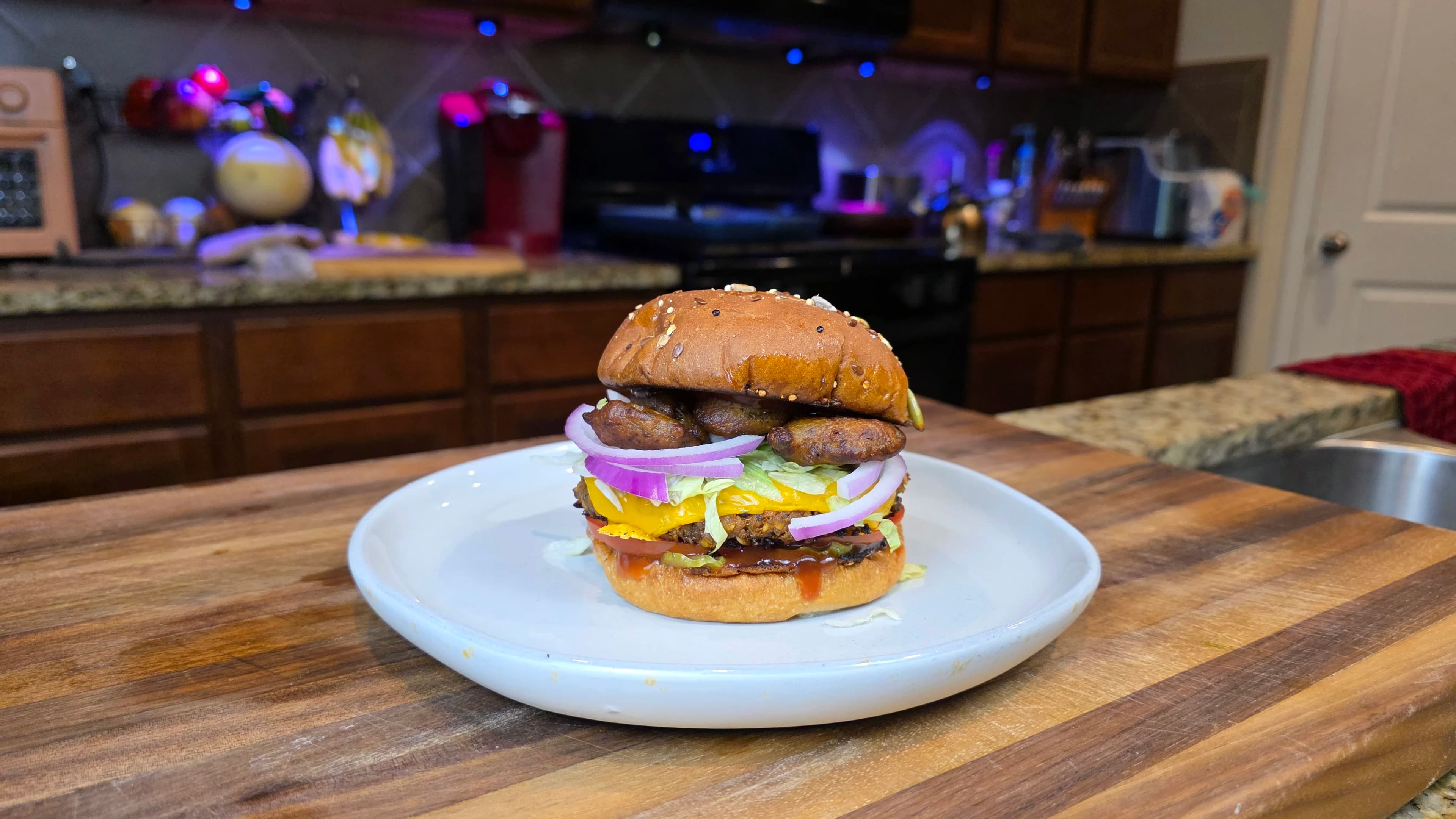 Picture for Spicy Jalapeño Lentil Mushroom Burger 