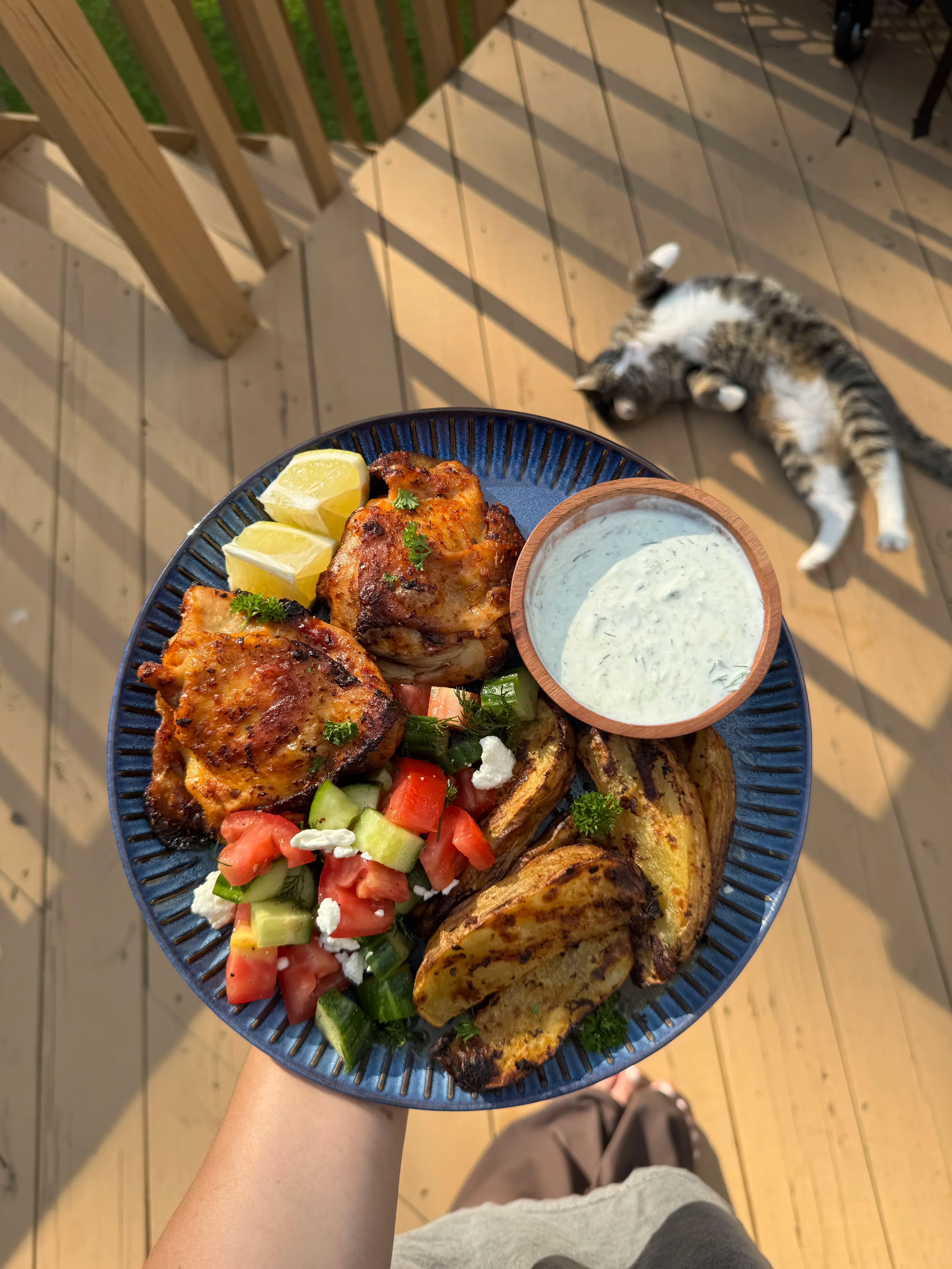 Picture for Greek Chicken Thighs w Potatoes 