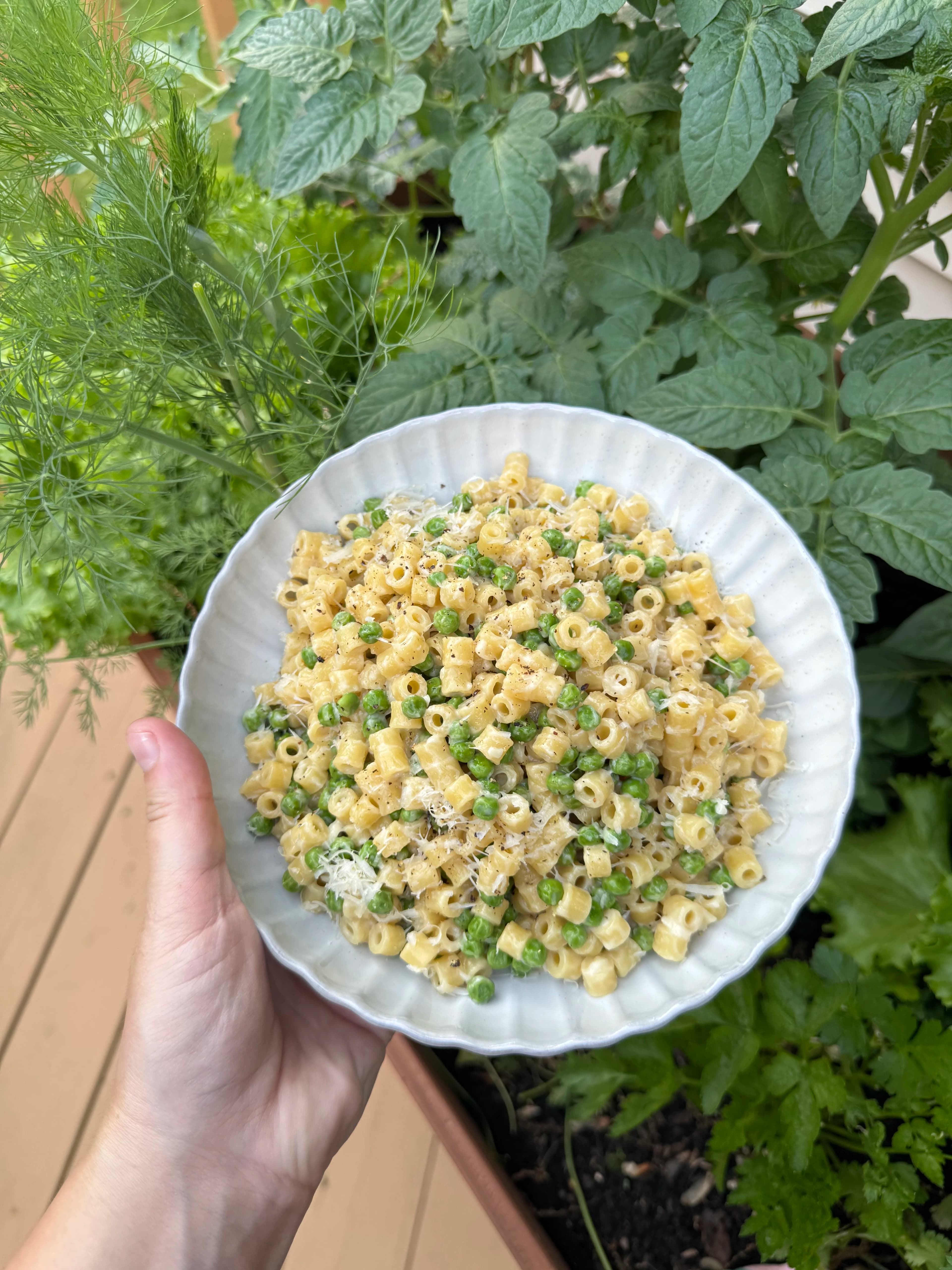 Picture for One-Pan Creamy Pasta w Peas