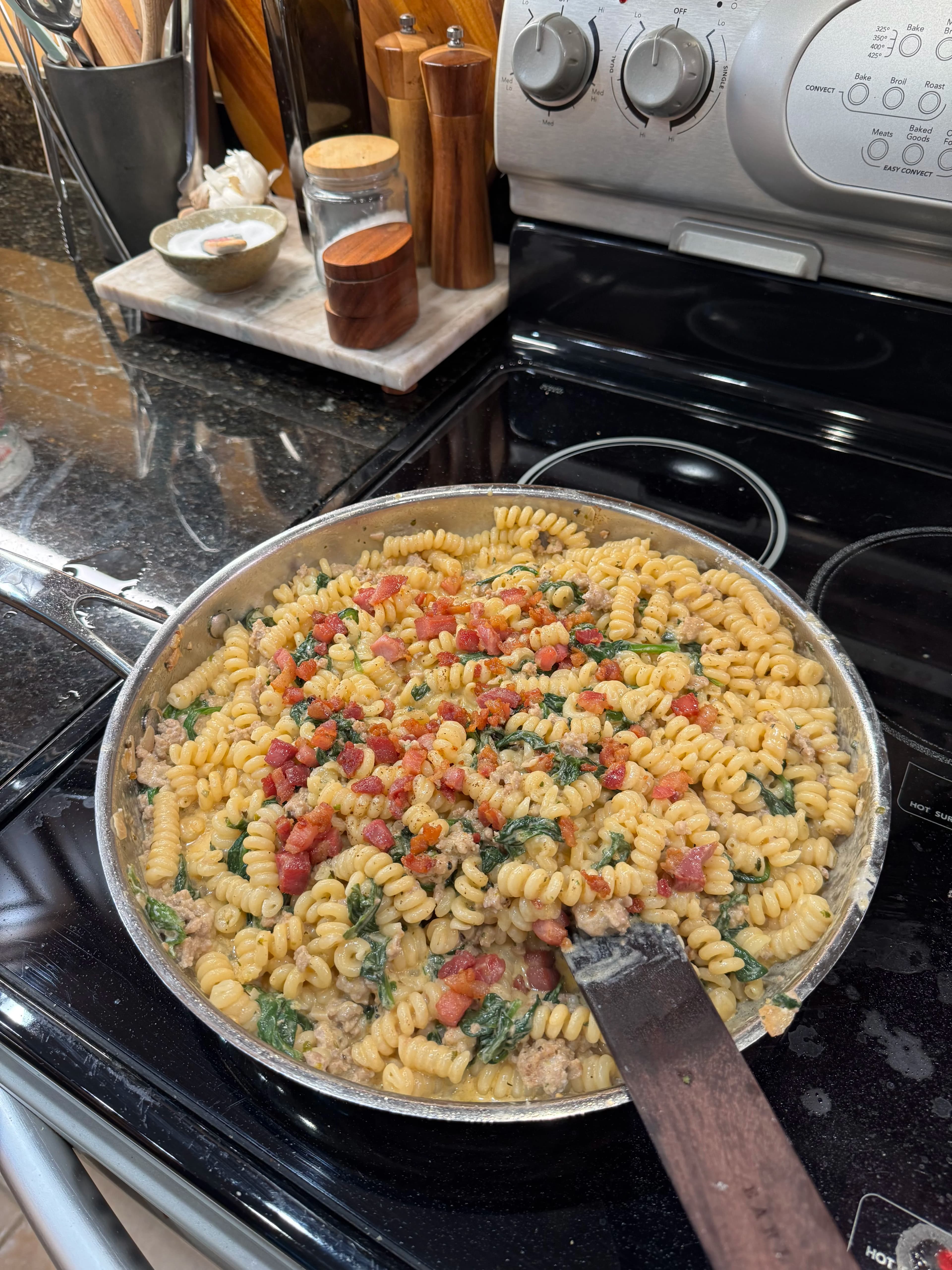 Picture for Creamy Sausage & Spinach Pasta (One-Pan) 