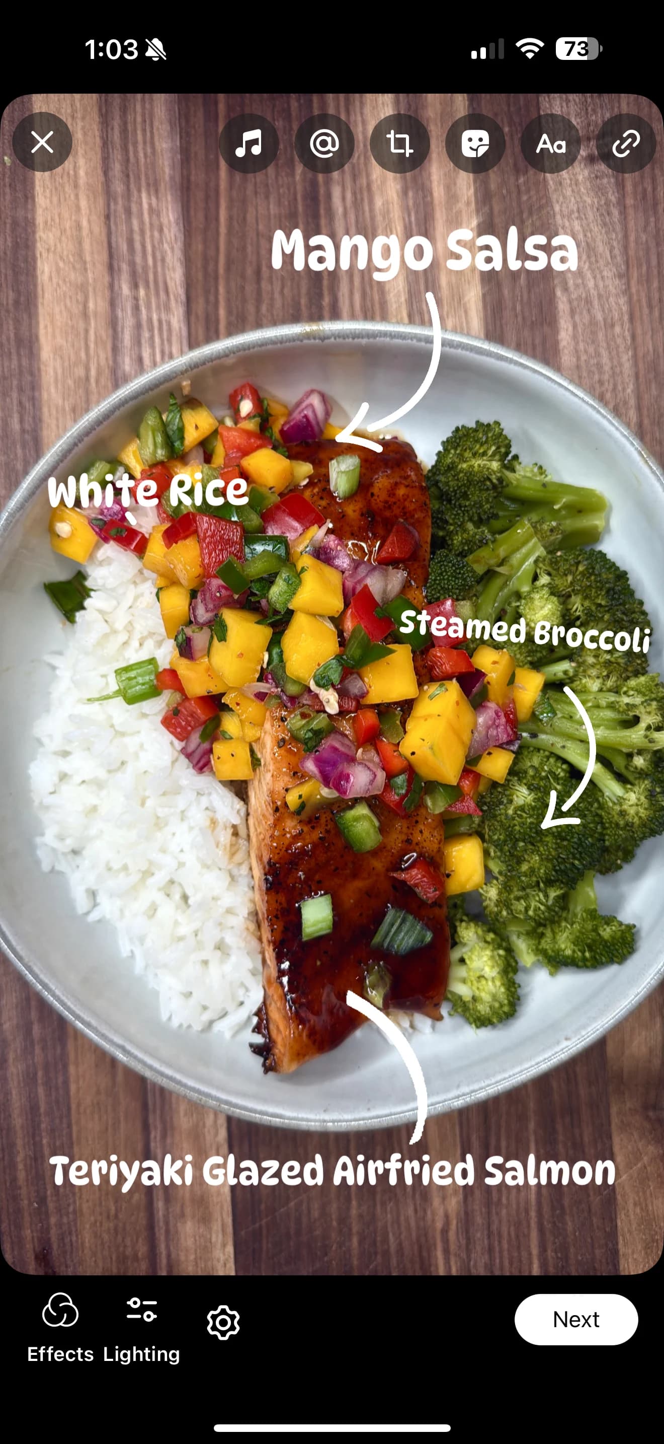 Picture for Salmon with Mango Salsa and Teriyaki Sauce
