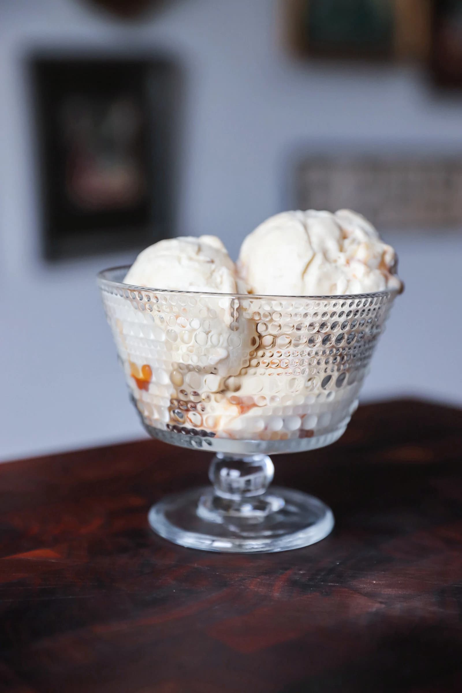 Picture for No-Churn Caramel Banana Tahini Ice Cream