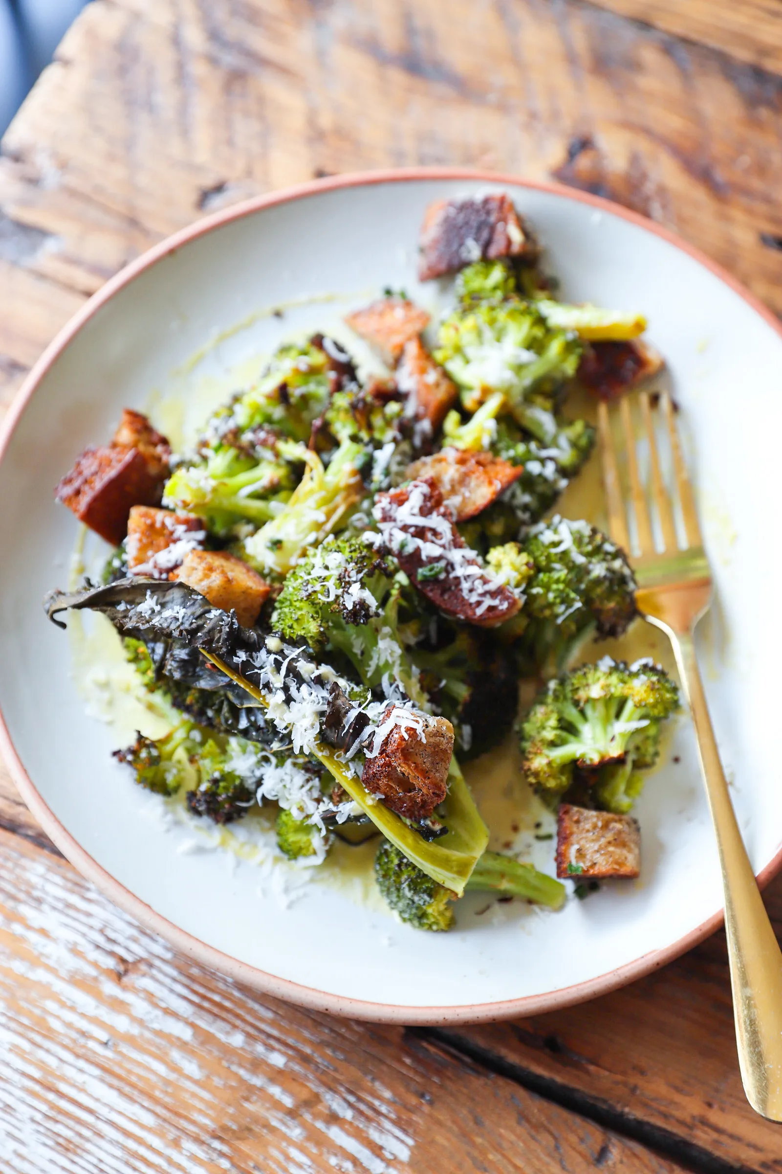 Picture for Broccoli Caesar with Brown Butter Croutons