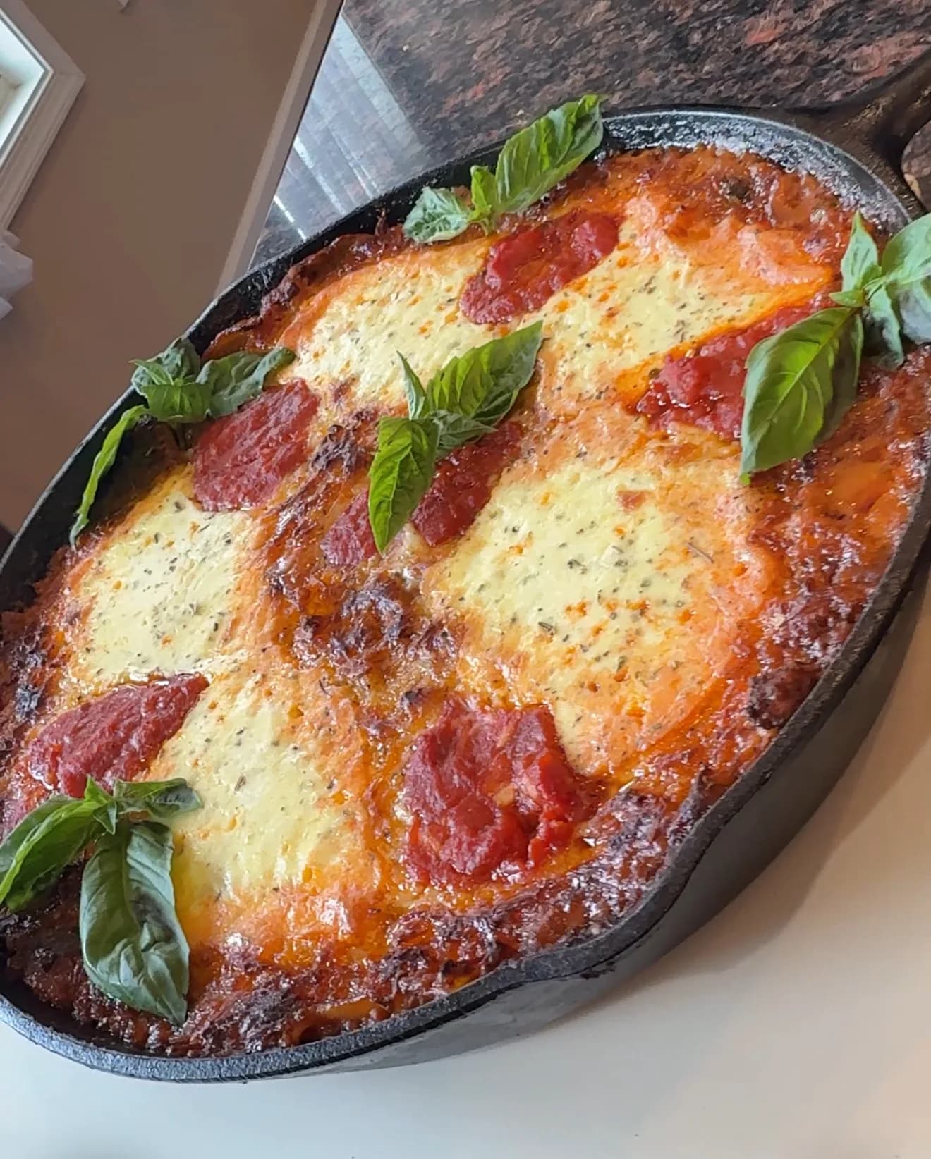 Picture of One-Skillet Lasagna with Mirepoix, Ground Beef & Italian Sausage