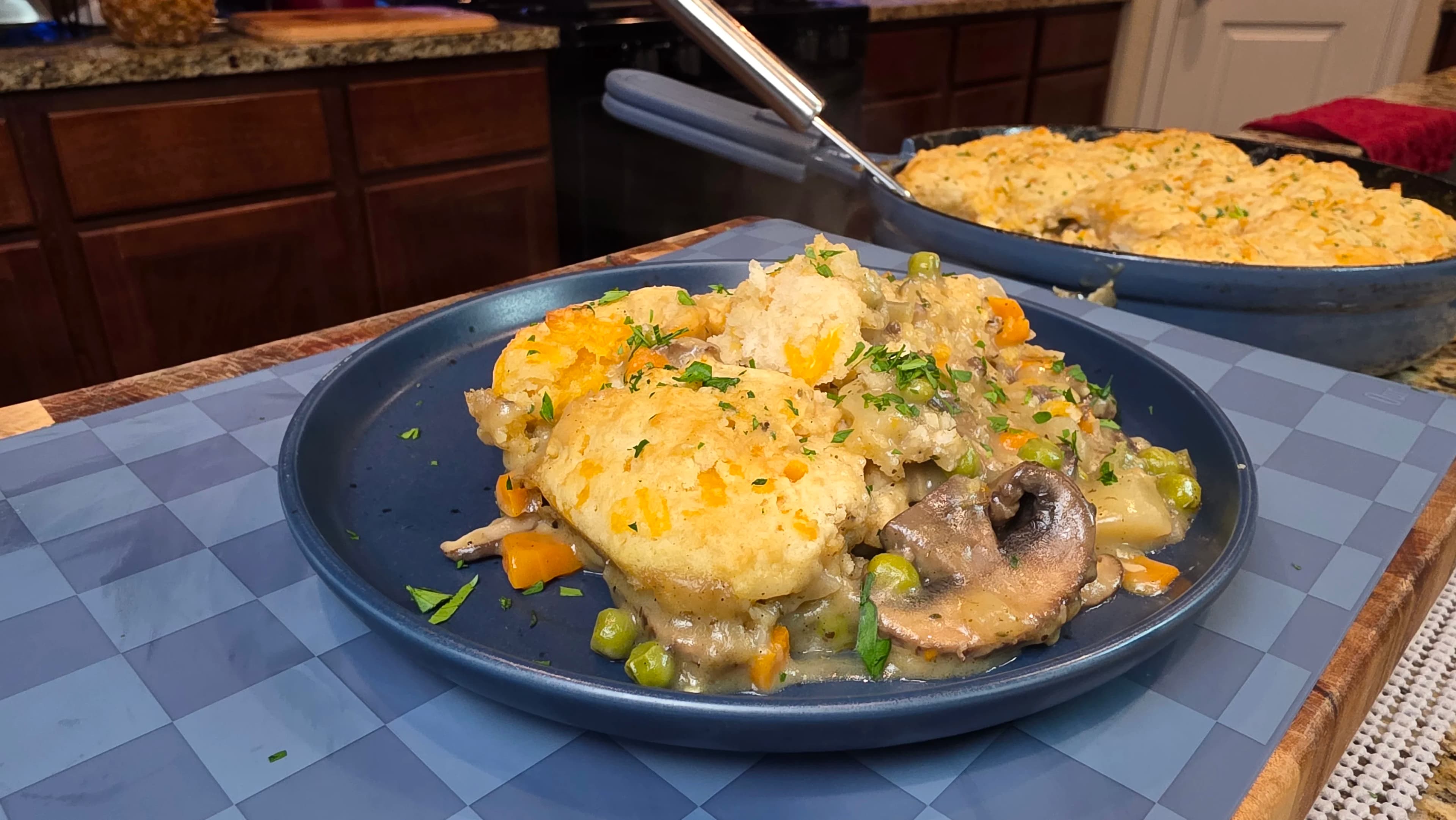 Picture for Vegan Cheddar Bay Biscuit Mushroom Pot Pie