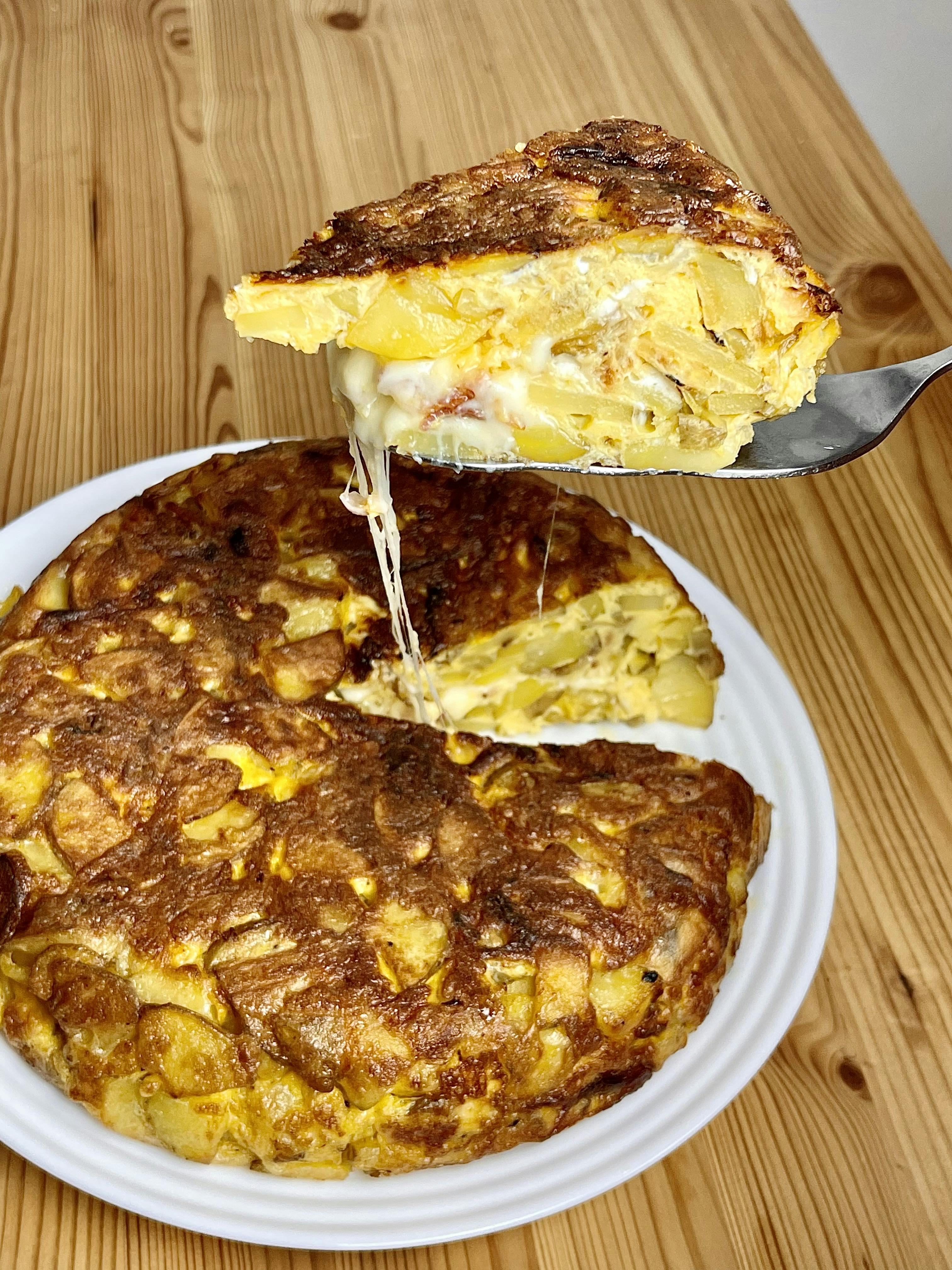 Picture of Cheese and Bacon stuffed Tortilla De Patatas 