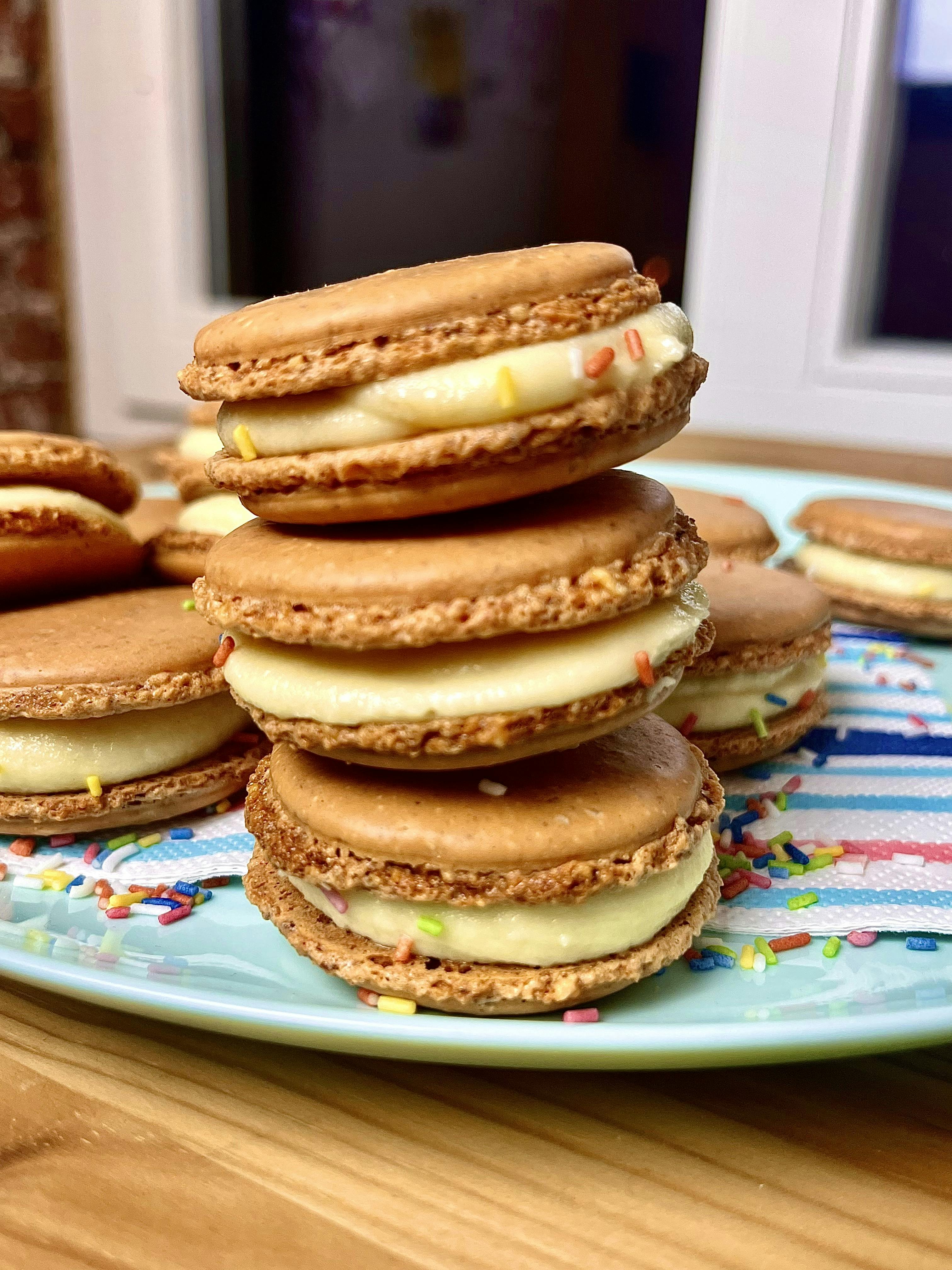 Picture for French Macarons with white Chocolate cream filling 