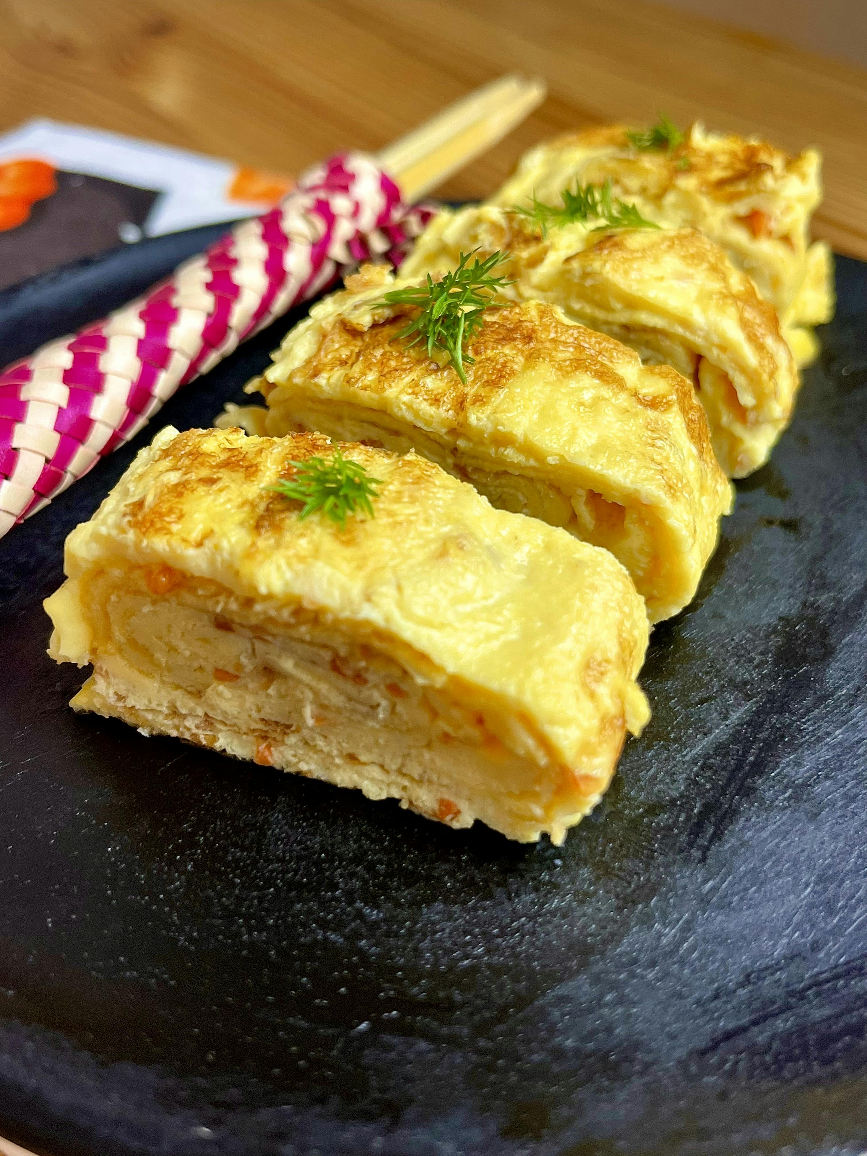 Picture of Japanese Tamagoyaki with Carrot 