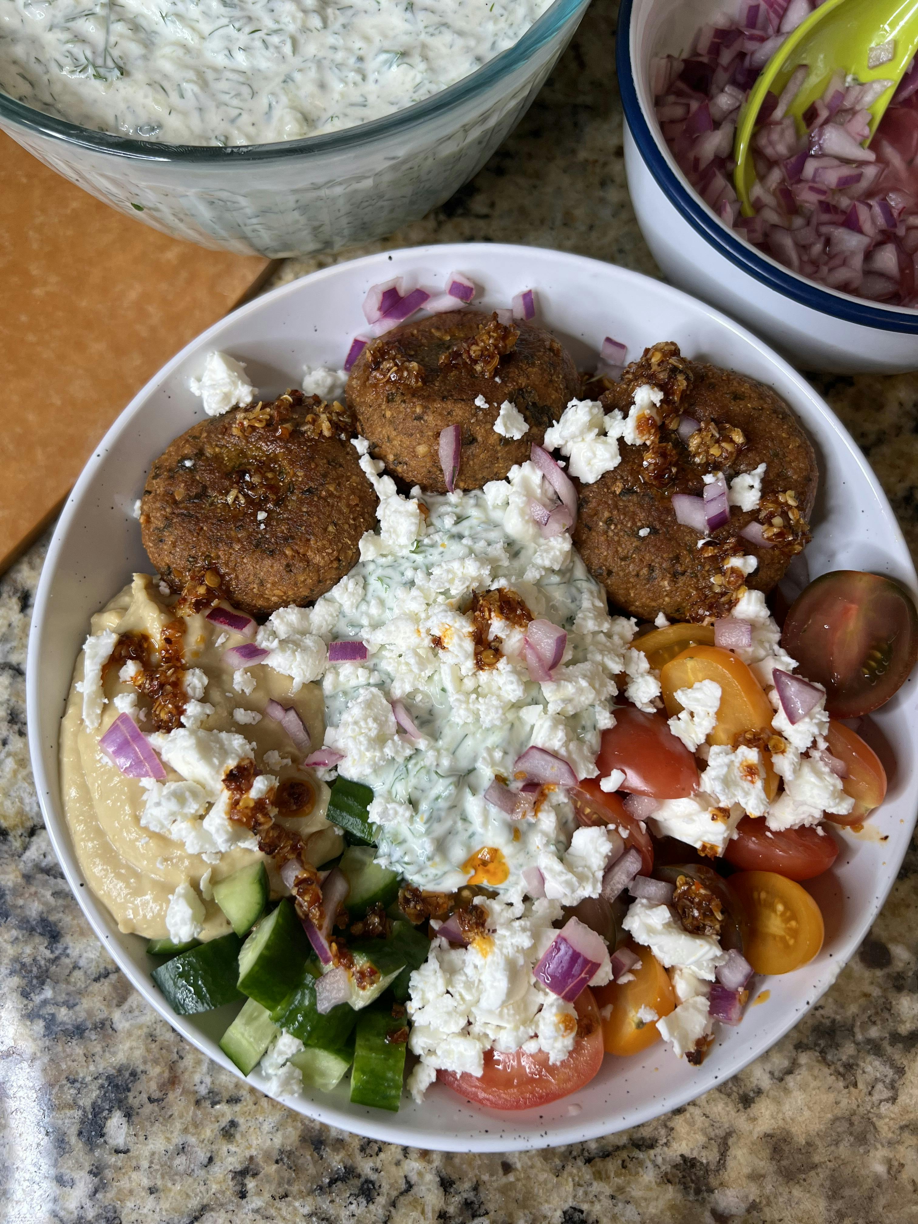 Picture for Falafel Bowls with Homemade Tzatziki