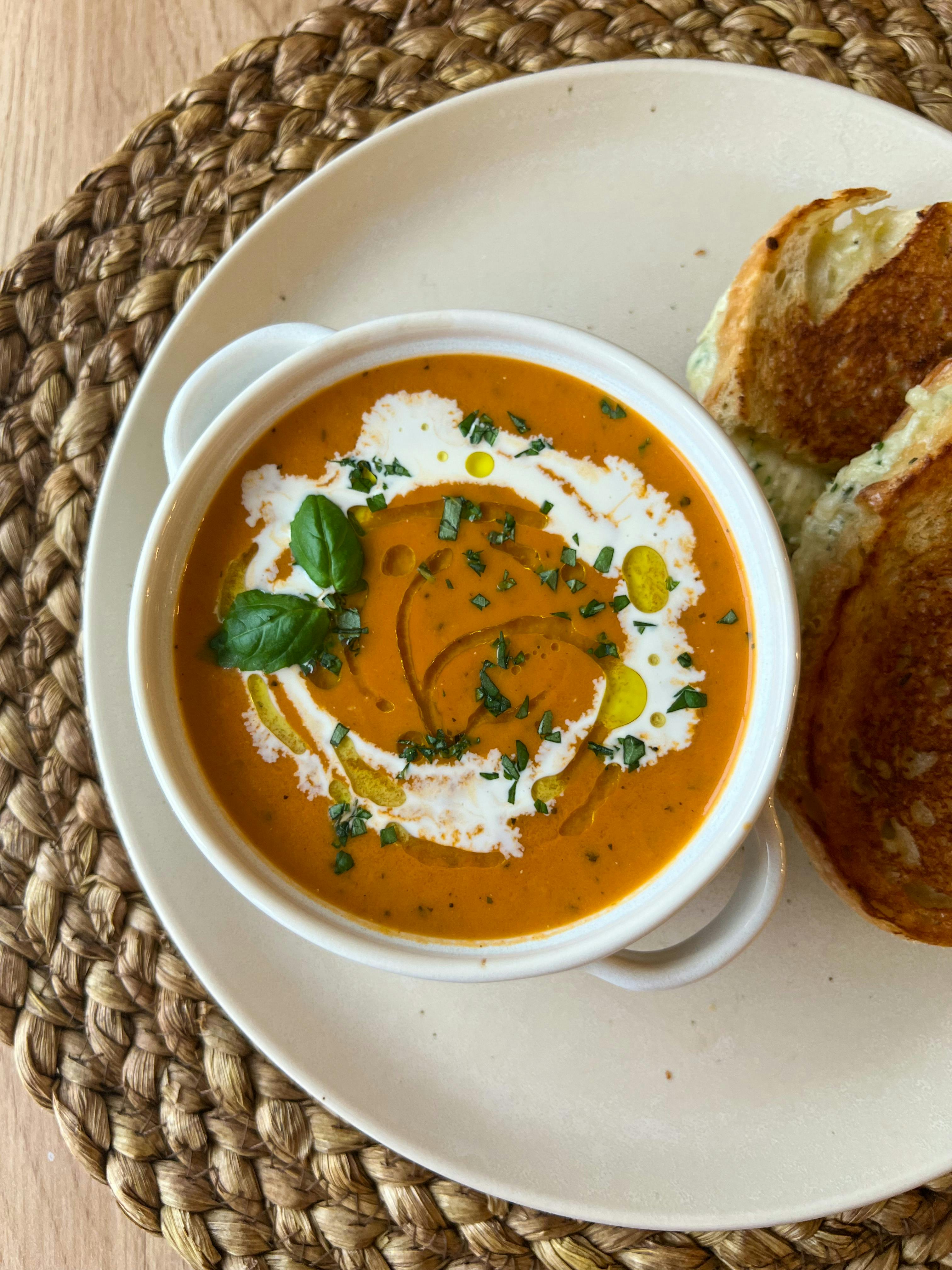 Picture for Tomato Soup with Truffle Grilled Cheese