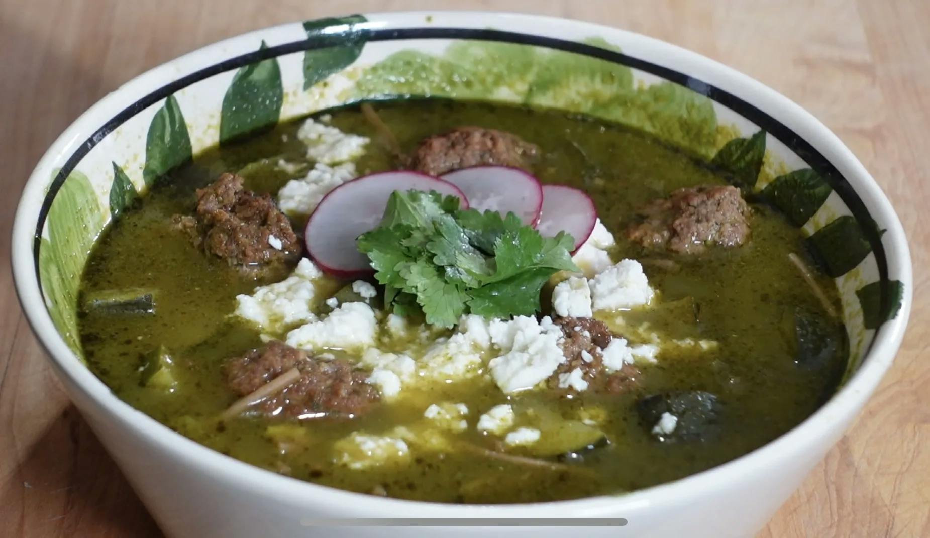 Picture of Fideo Verde with Meatballs