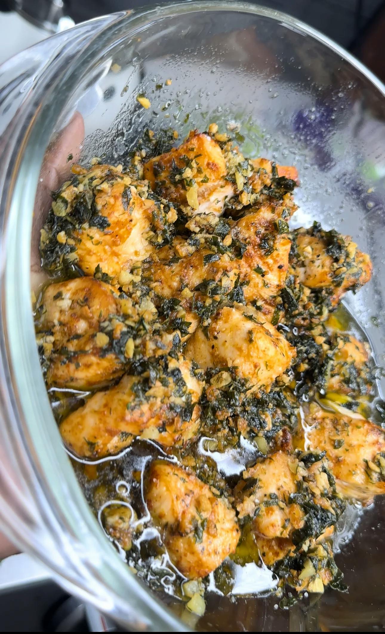 Picture of Butter Garlic Parmesan Salmon Bites 
