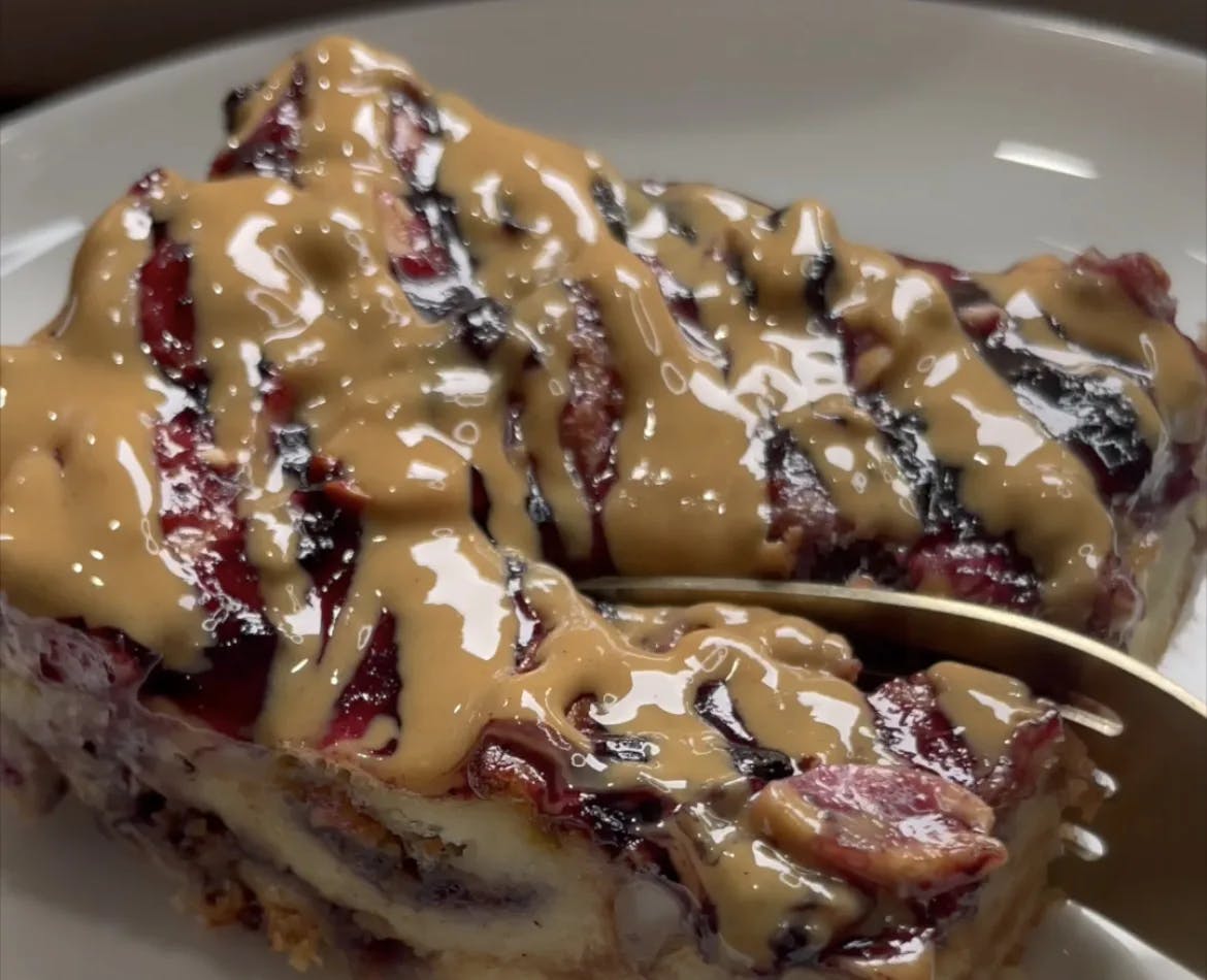 Picture of Peanut Butter & Jelly Bread Pudding